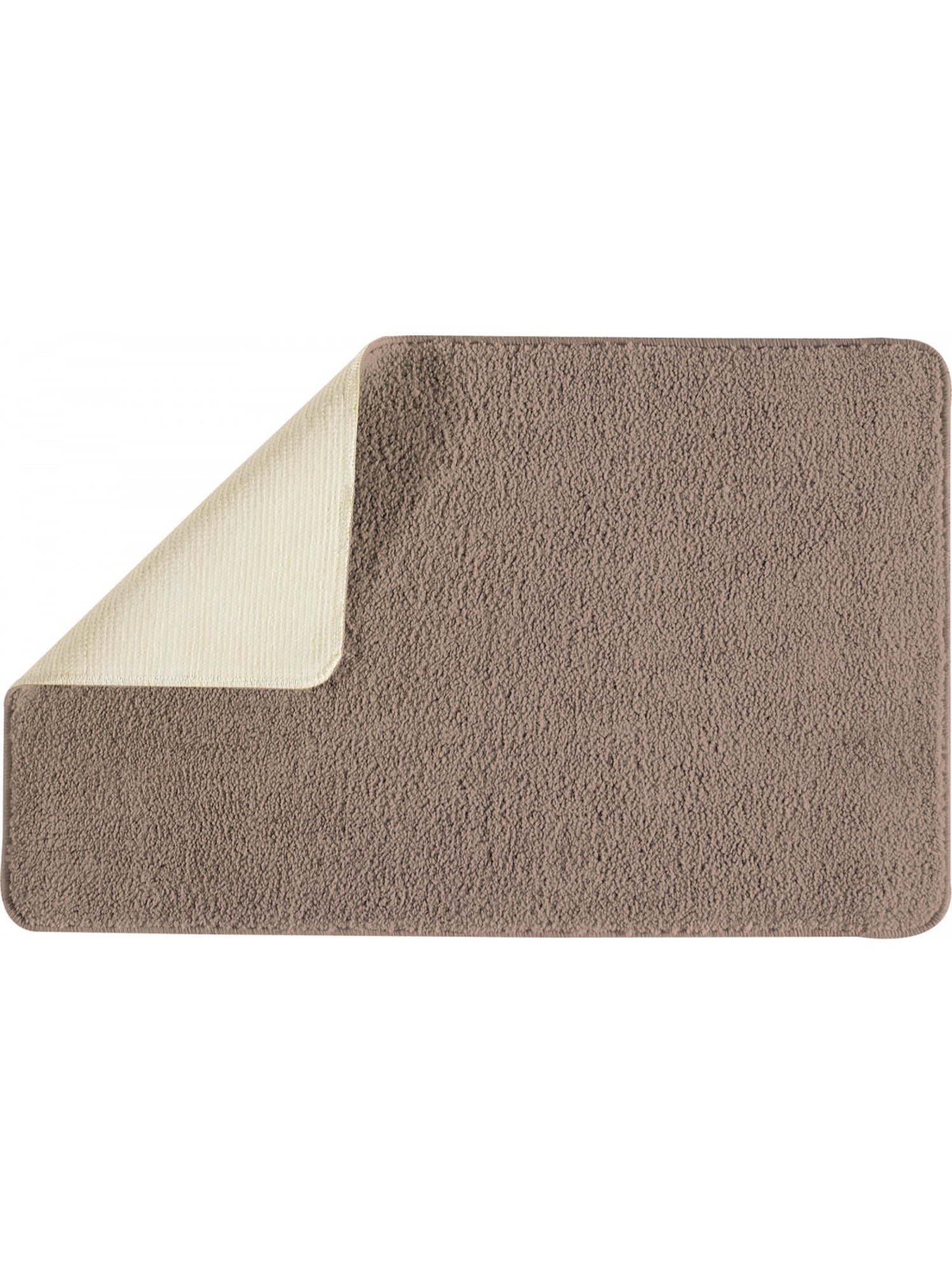 Guy levasseur - tapis de bain uni 50x80 en polyester - Taupe