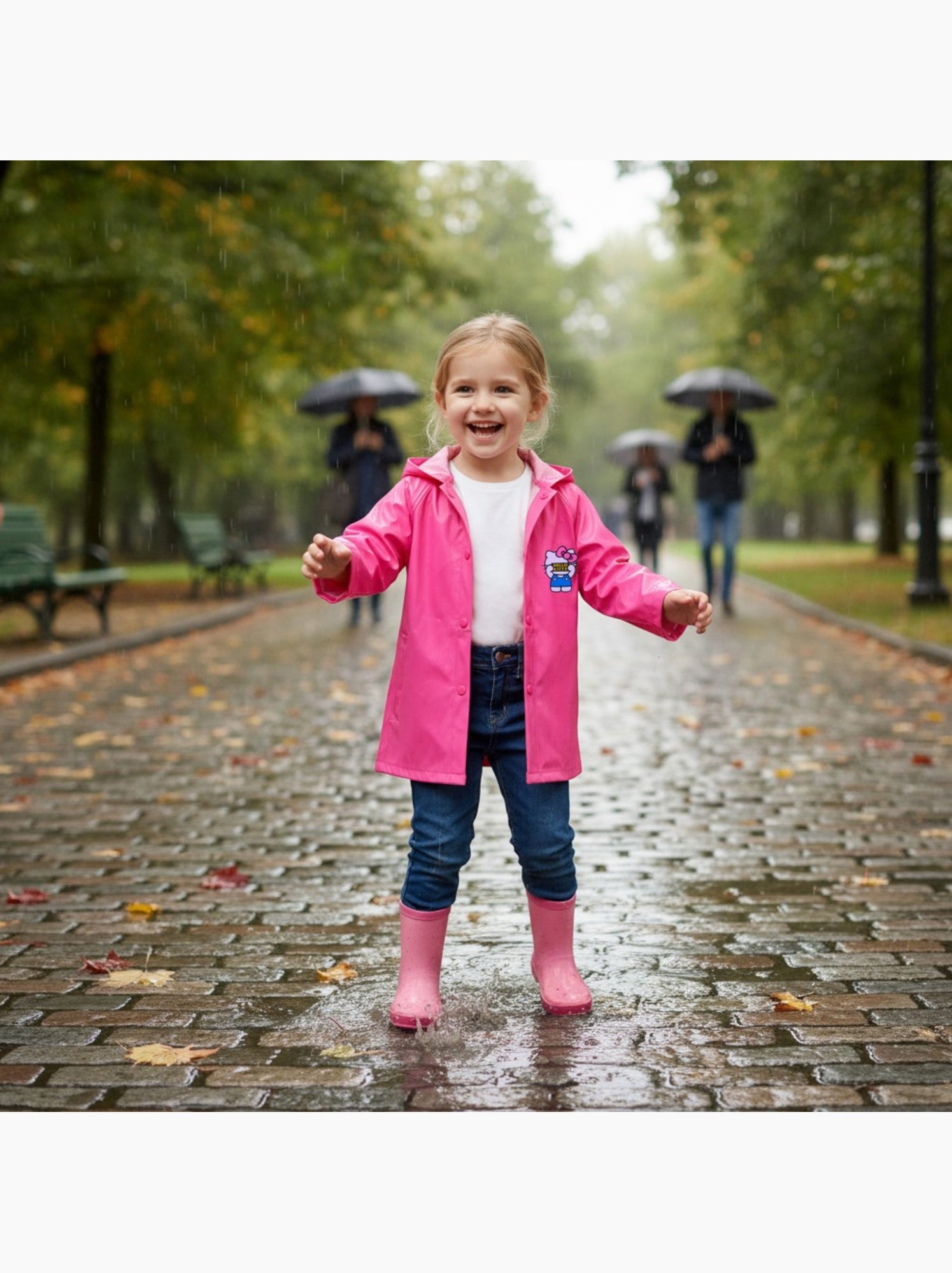 Hello Kitty - Imperméable fille personnage - Rose