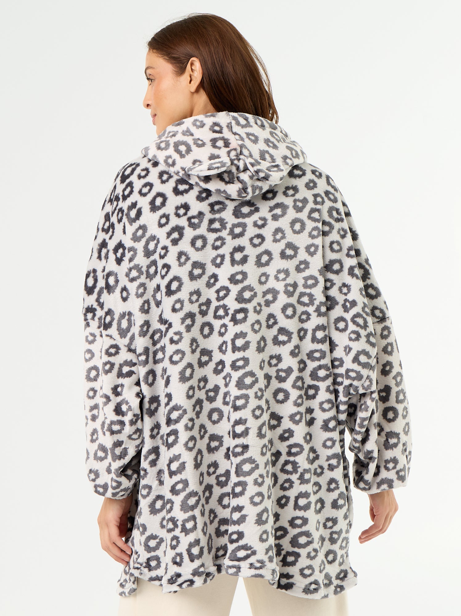 Hoodie en polaire à capuche - Gris