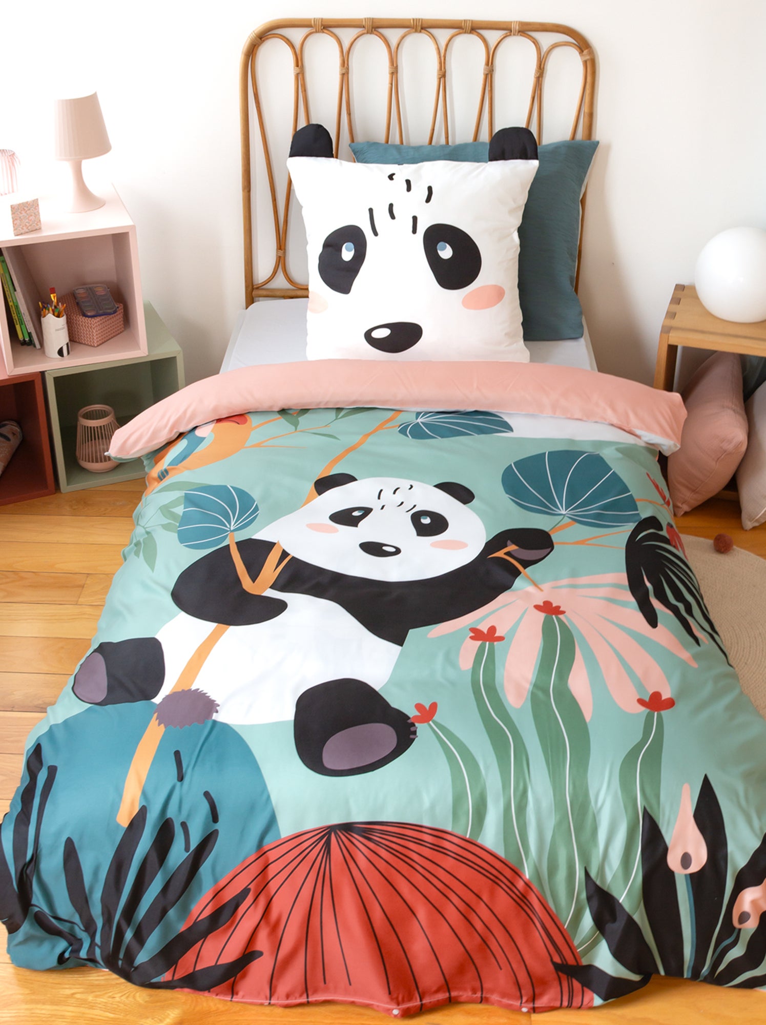 Housse de couette 1 personne (140 x 200 cm) - Vert