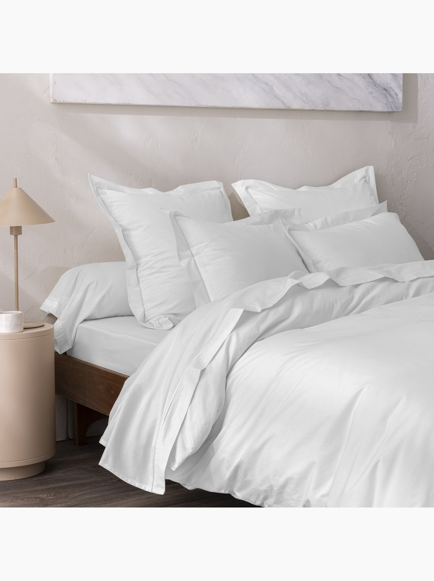 Housse de couette – 100% coton 57 fils/cm² – qualité supérieure - Blanc