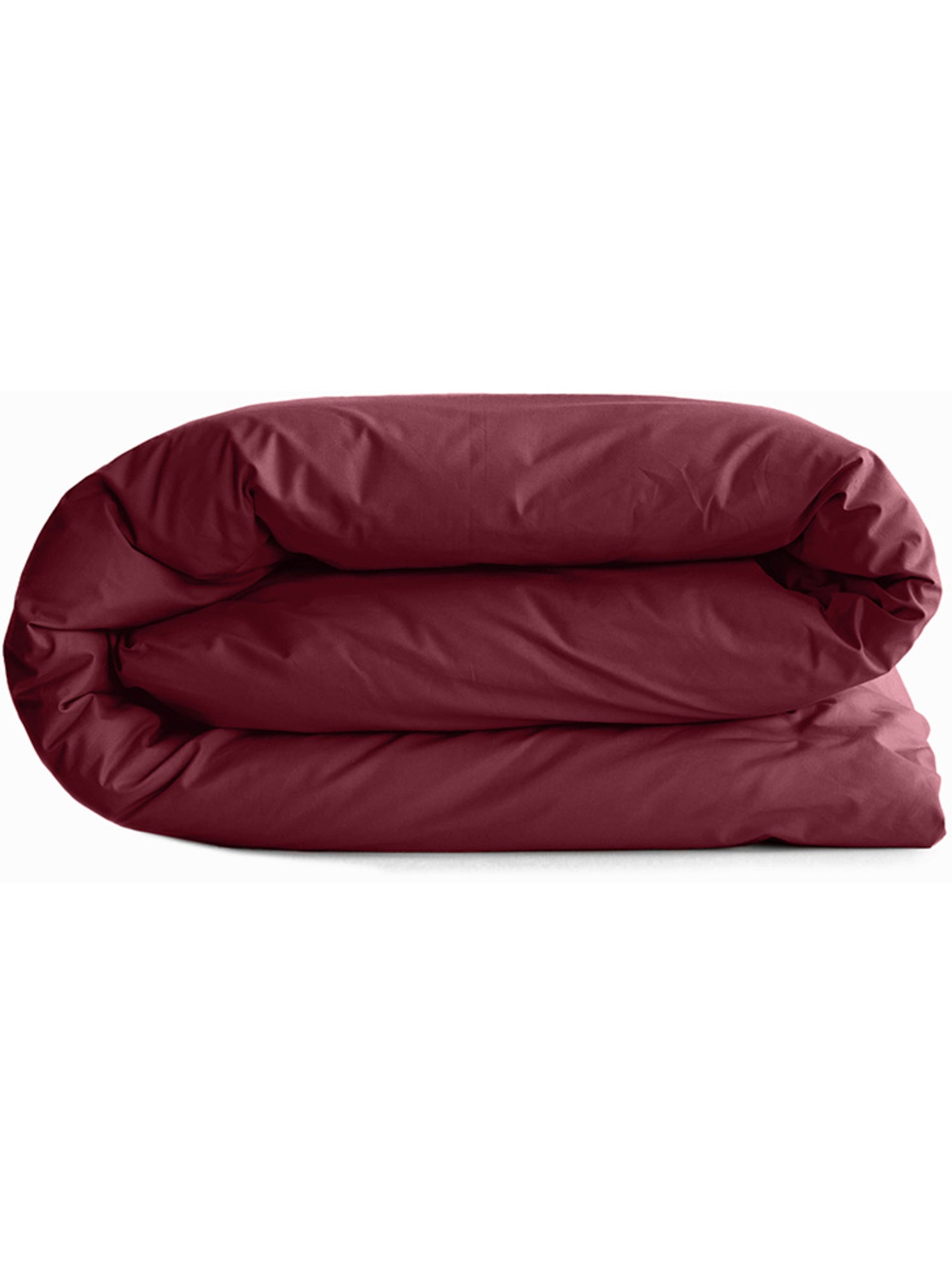 Housse de couette – 100% coton 57 fils/cm² – qualité supérieure - Bordeaux