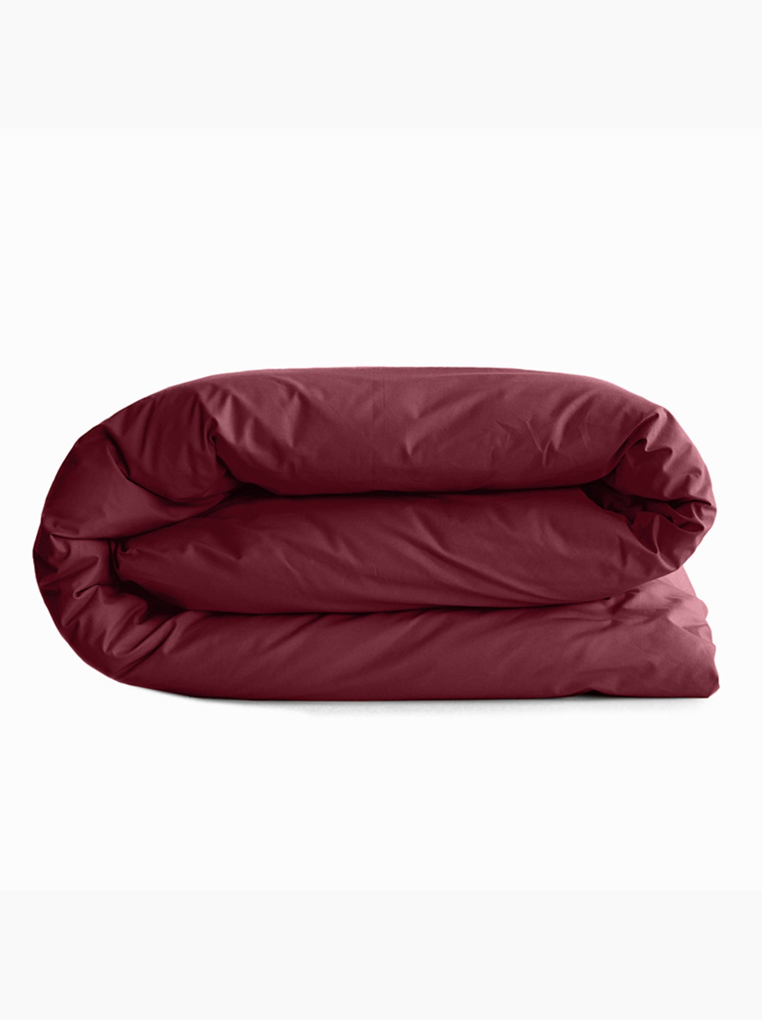 Housse de couette – 100% coton 57 fils/cm² – qualité supérieure - Rouge grenat