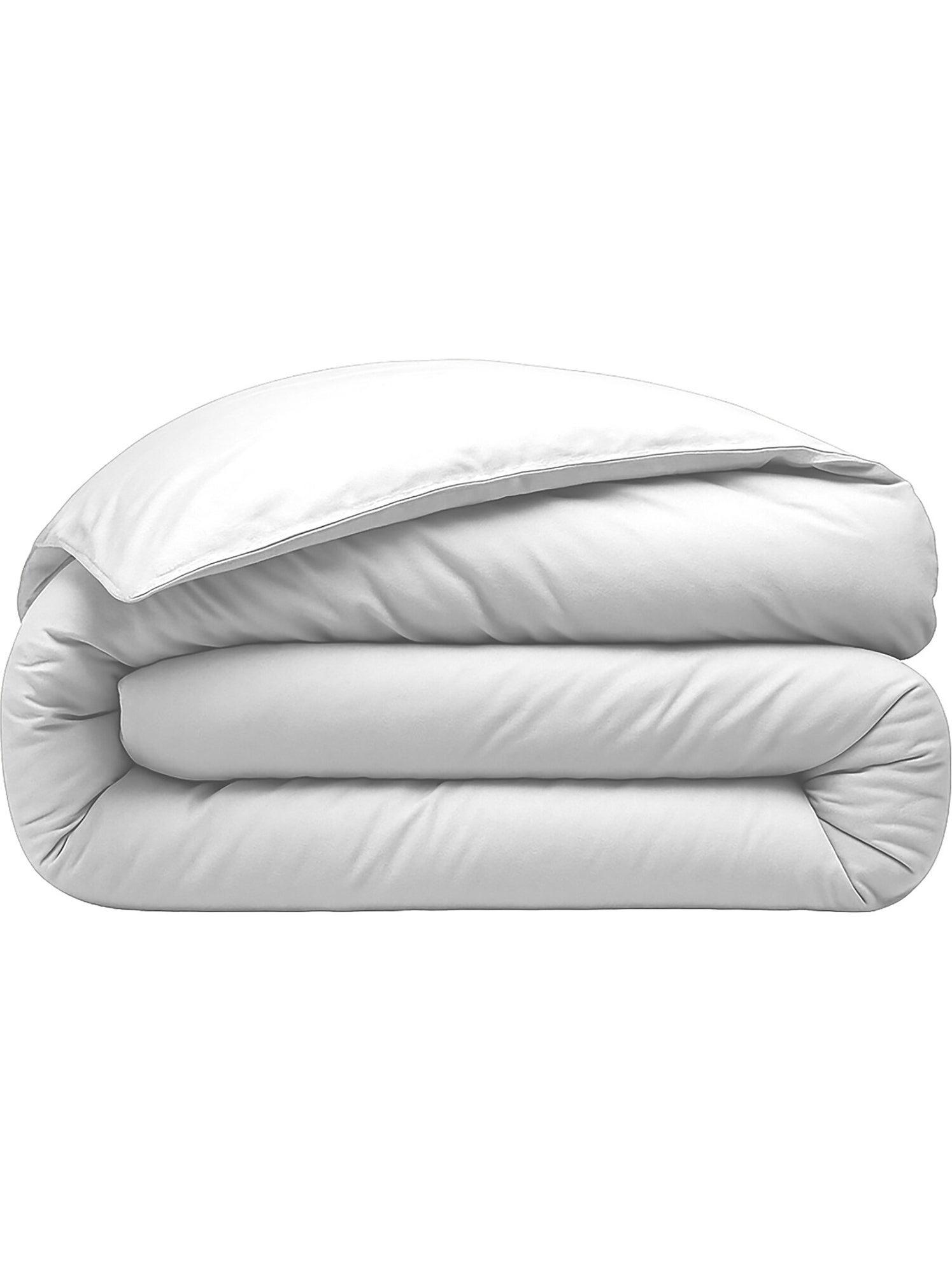 Housse de couette 100 % percale de coton elegance - Blanc
