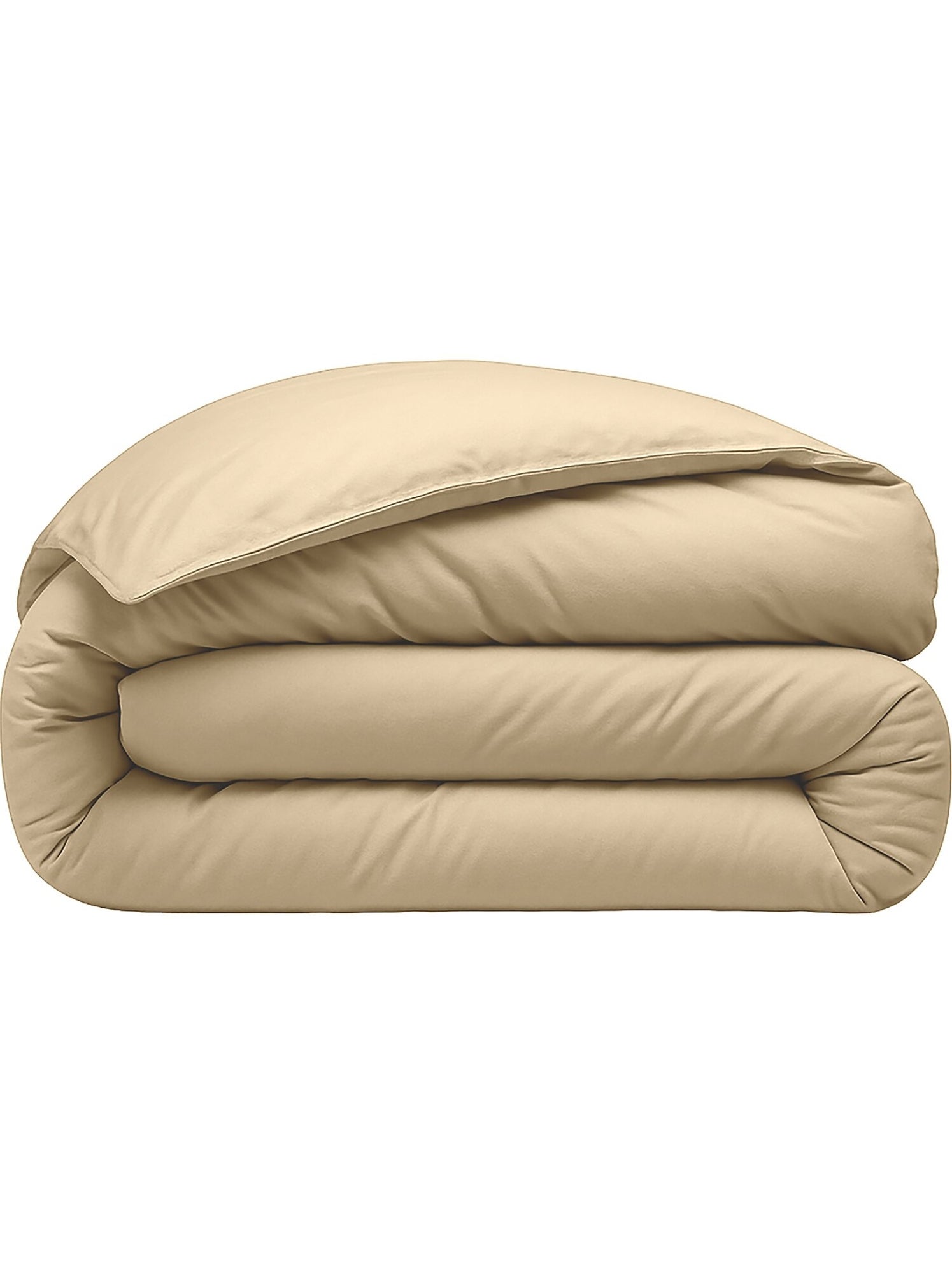 Housse de couette 100 % percale de coton elegance - Ecru