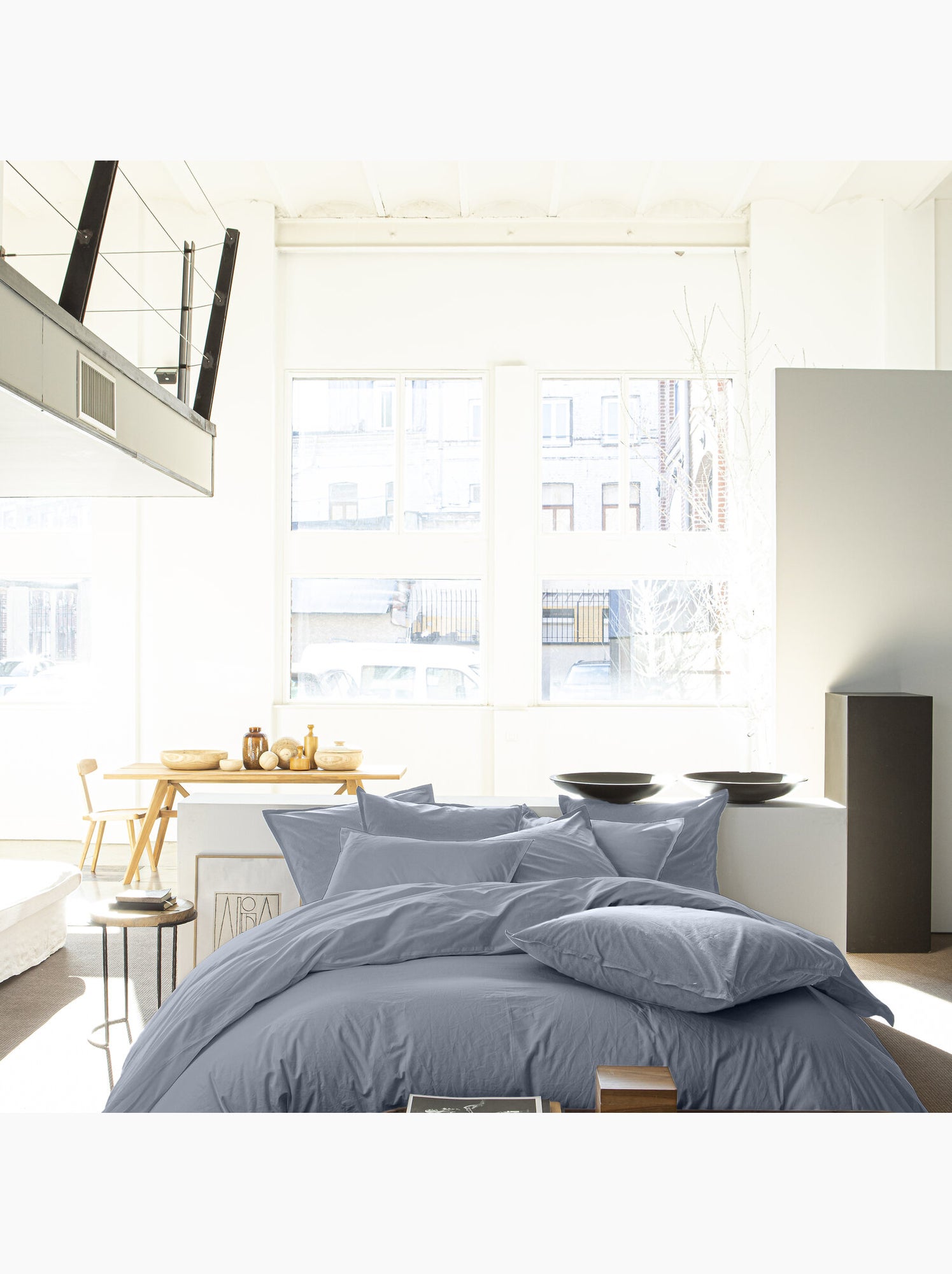 Housse de couette 100 % percale de coton elegance - Rouge
