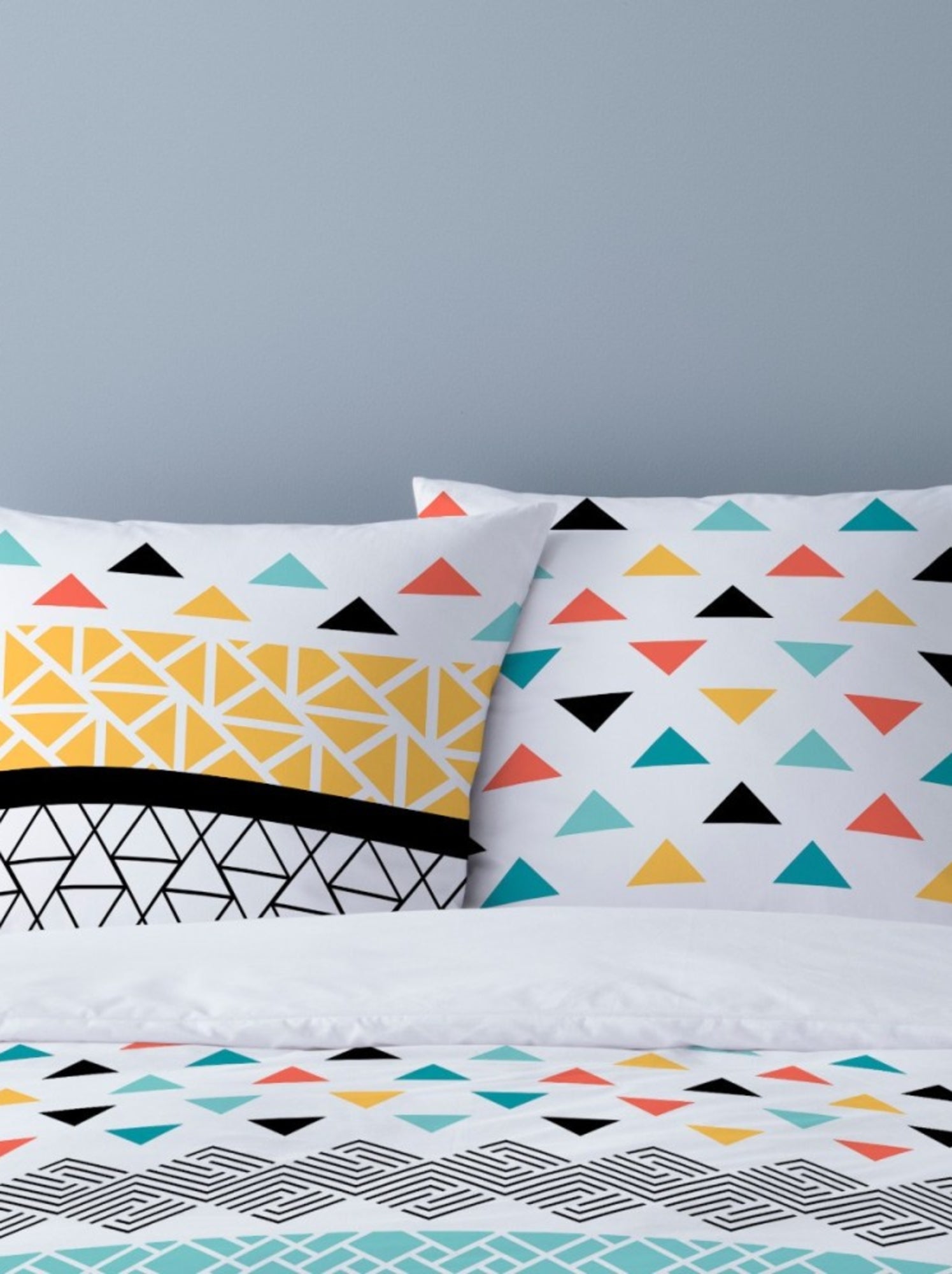 Housse de couette 240x220 LOU + 2 taies 100% coton - Multicolore