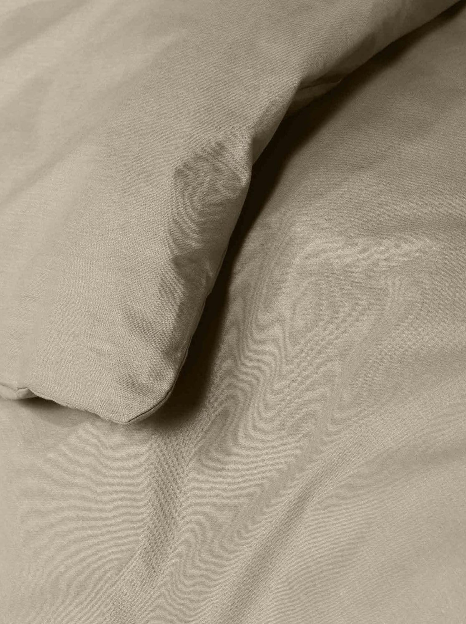 Housse de couette coton lina douceur d'intérieur - Beige sable
