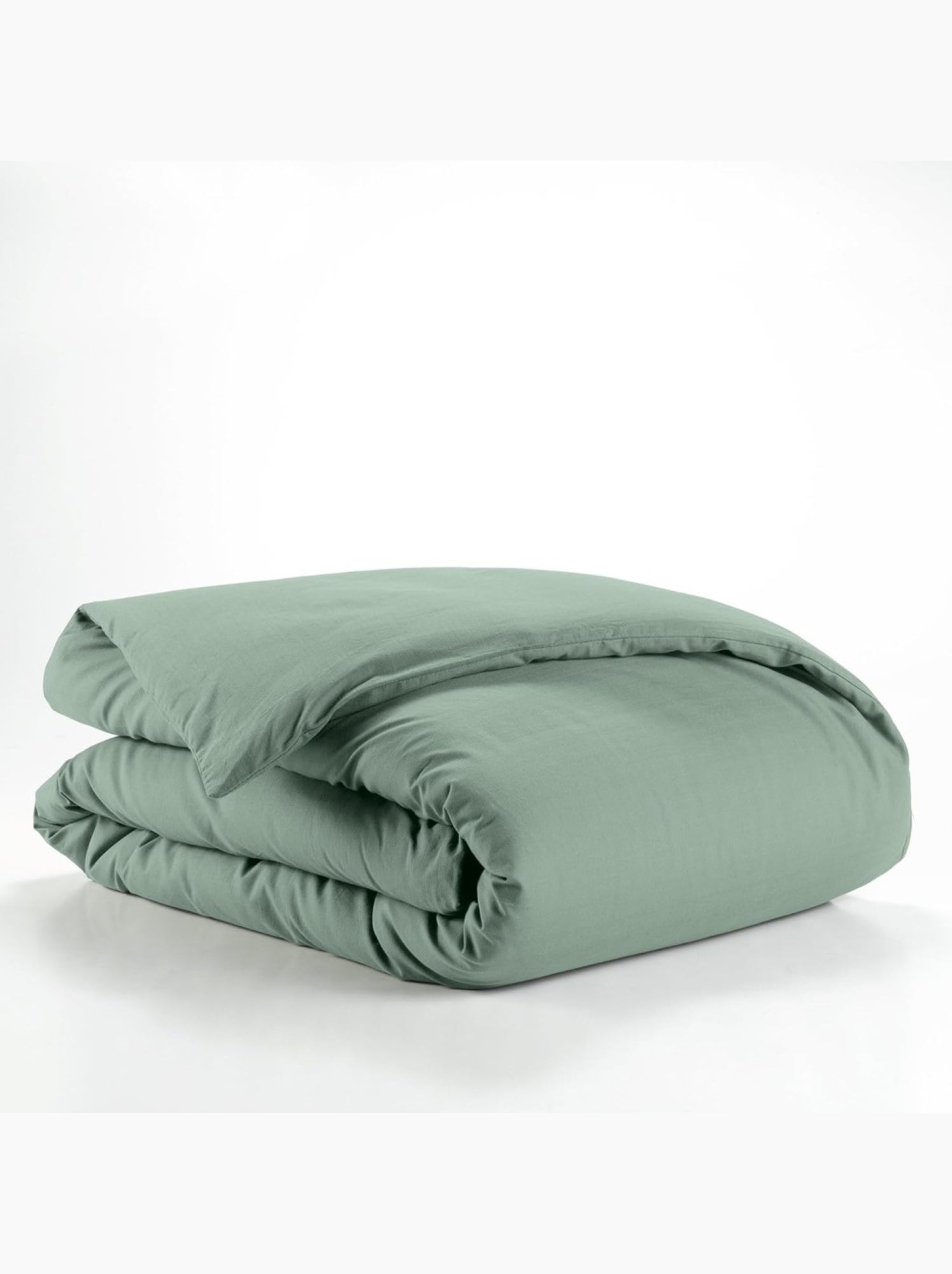 Housse de couette coton lina douceur d'intérieur - Vert Sauge