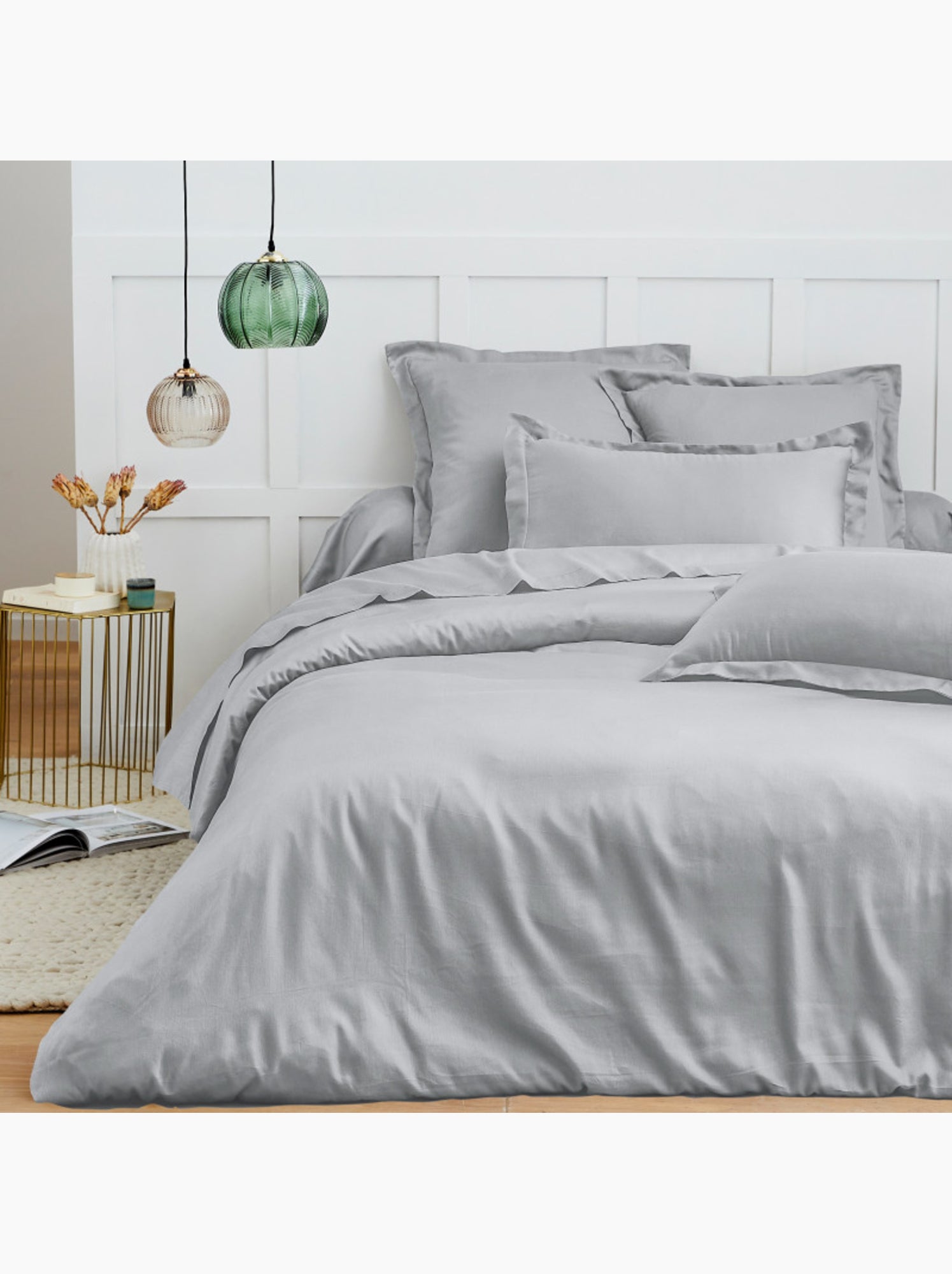 Housse de couette - Coton Pur - 100 % Coton 57 Fils/cm² - Blanc cassé