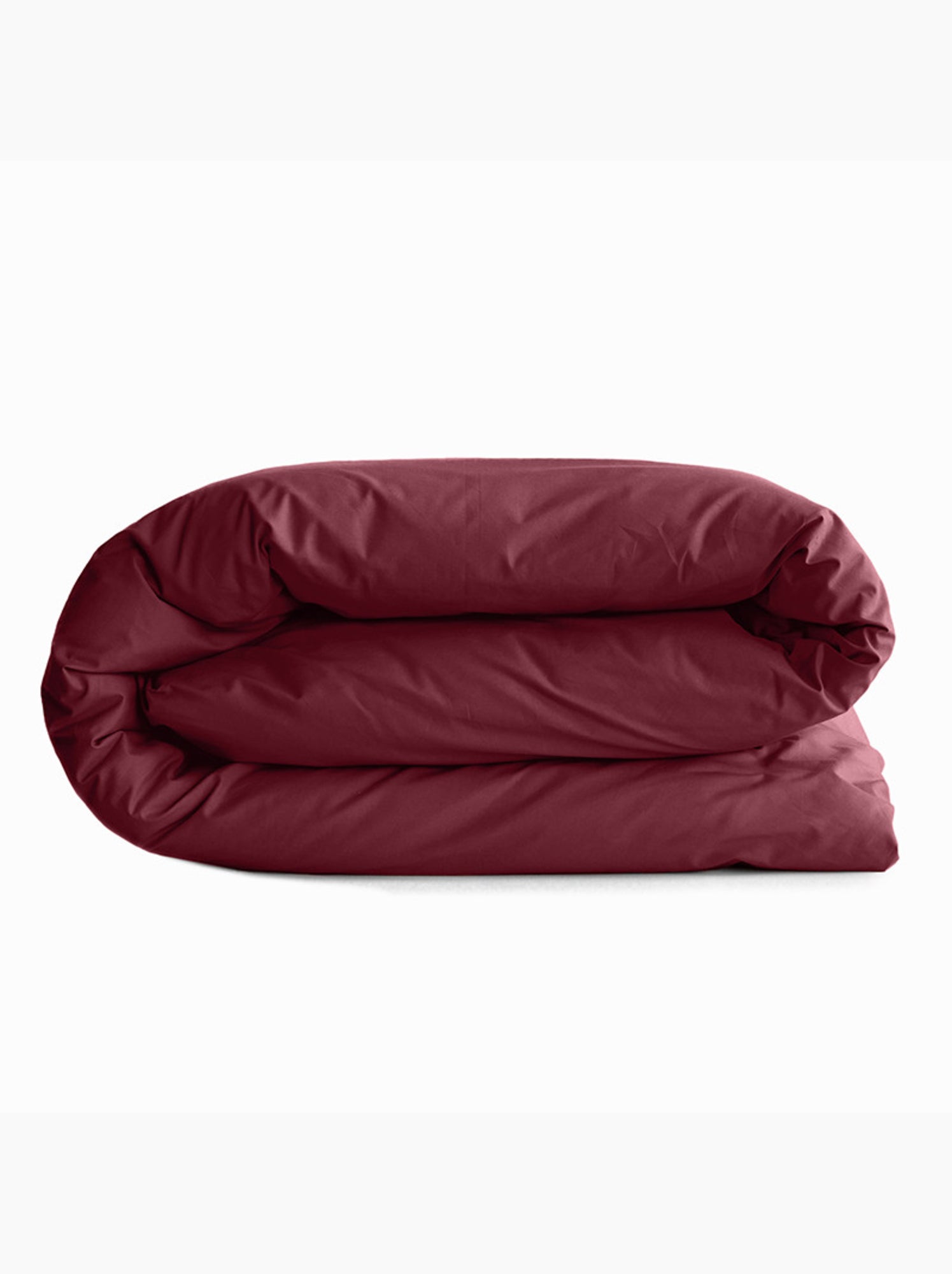Housse de couette - Coton Pur - 100 % Coton 57 Fils/cm² - Rouge grenat