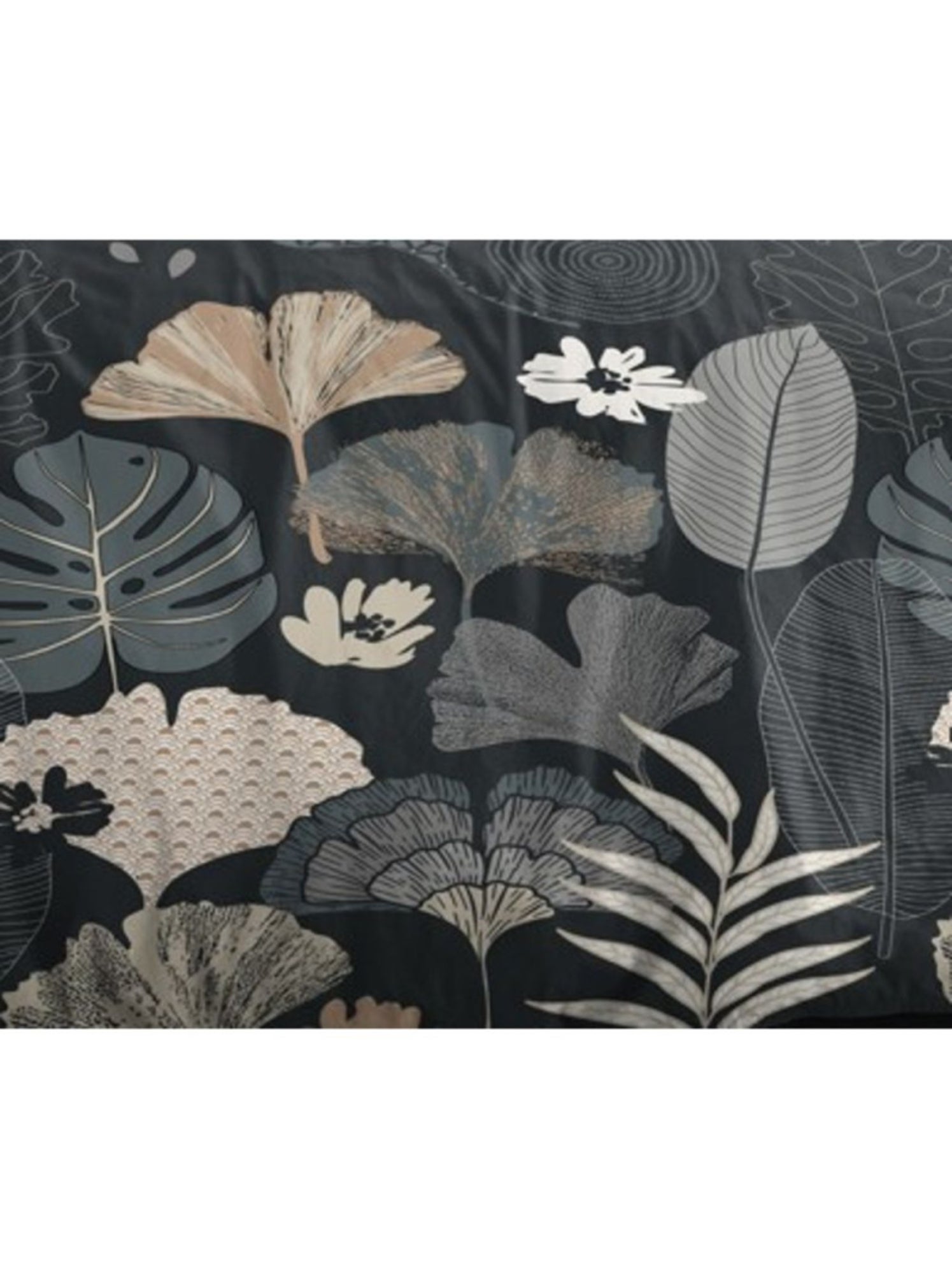 Housse de couette - Coton Pur - 100% Polyester - Noir