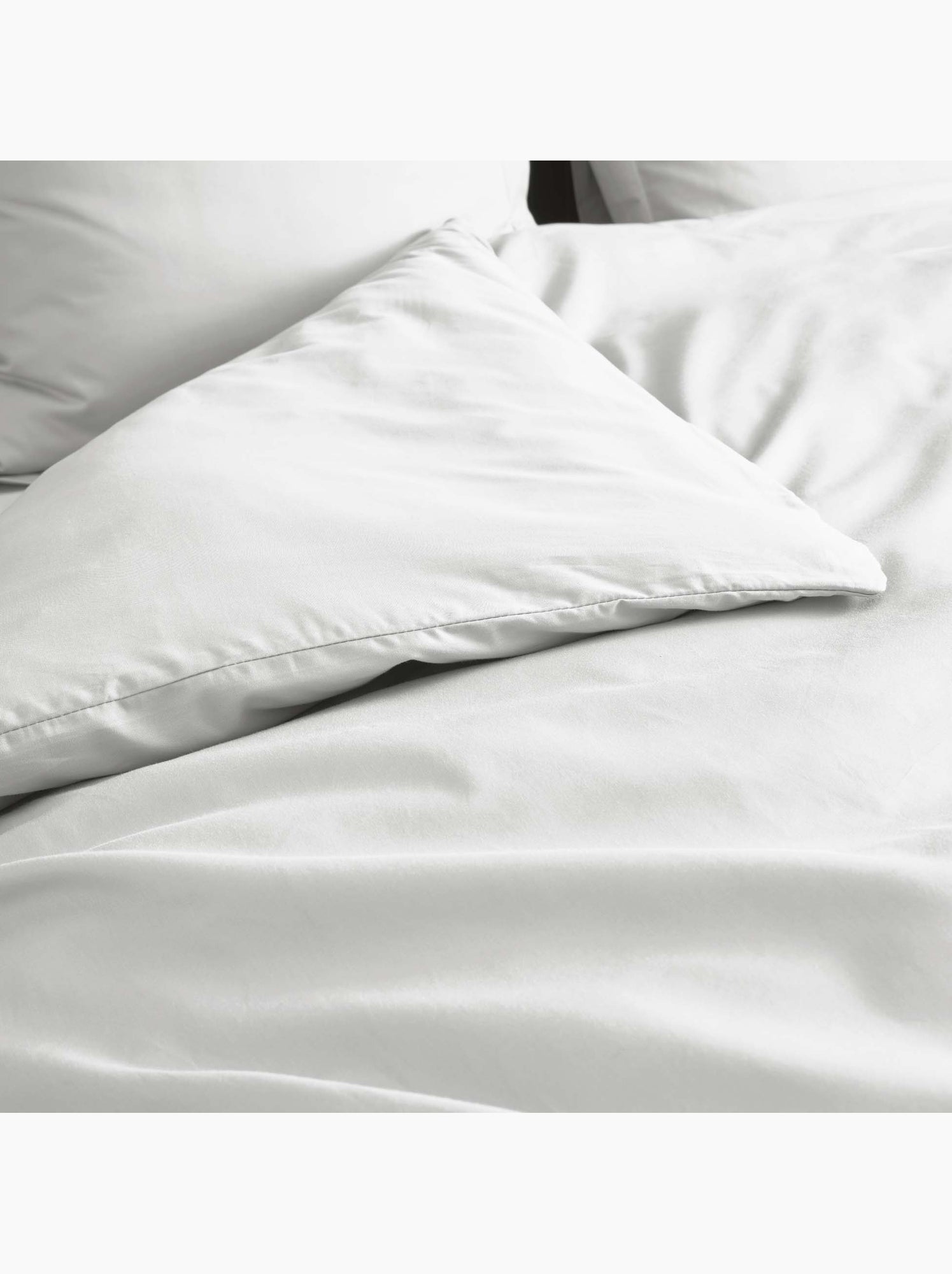 Housse de couette en percale de coton - douceur et élégance - Blanc