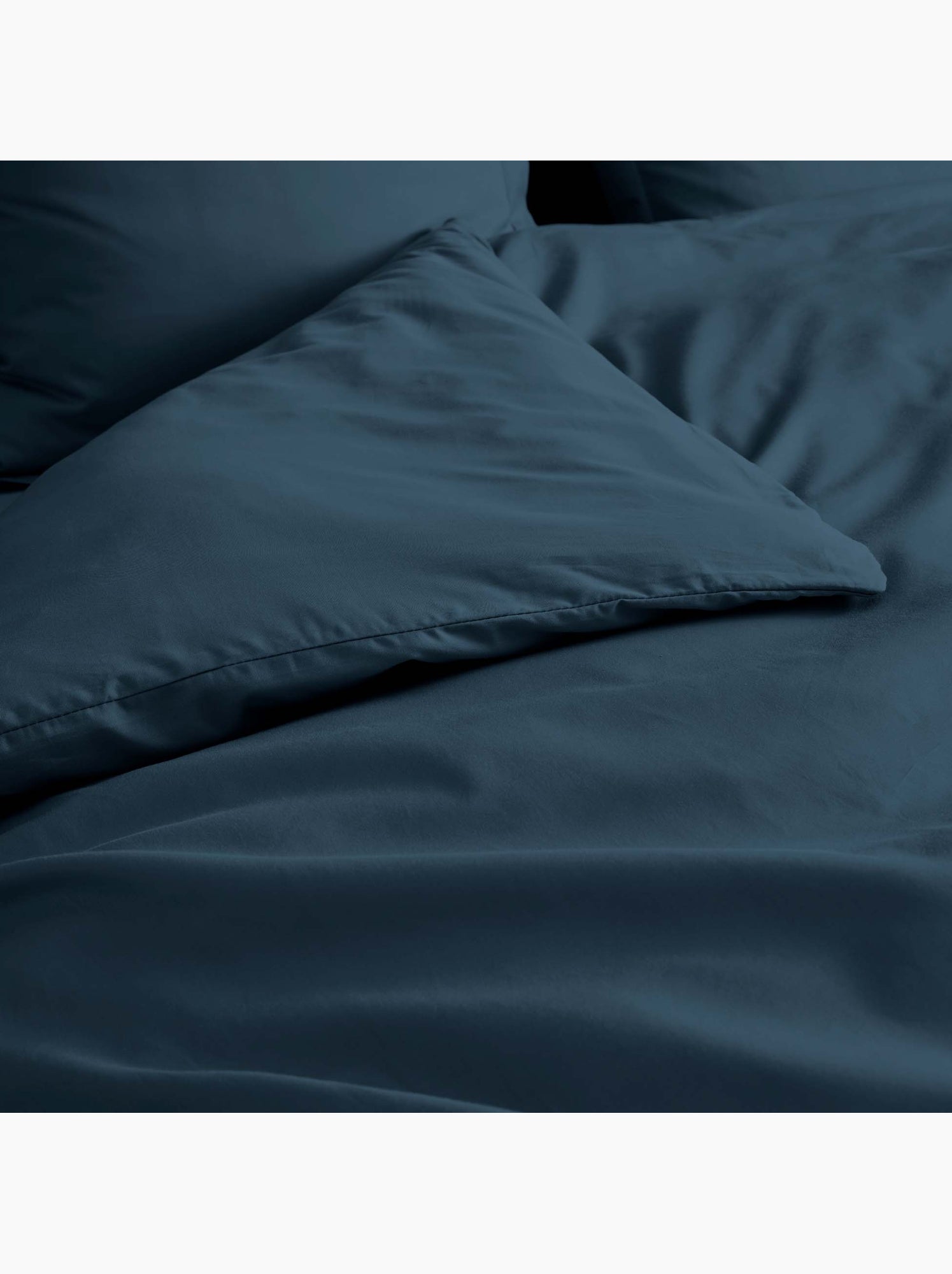 Housse de couette en percale de coton - douceur et élégance - Bleu nuit