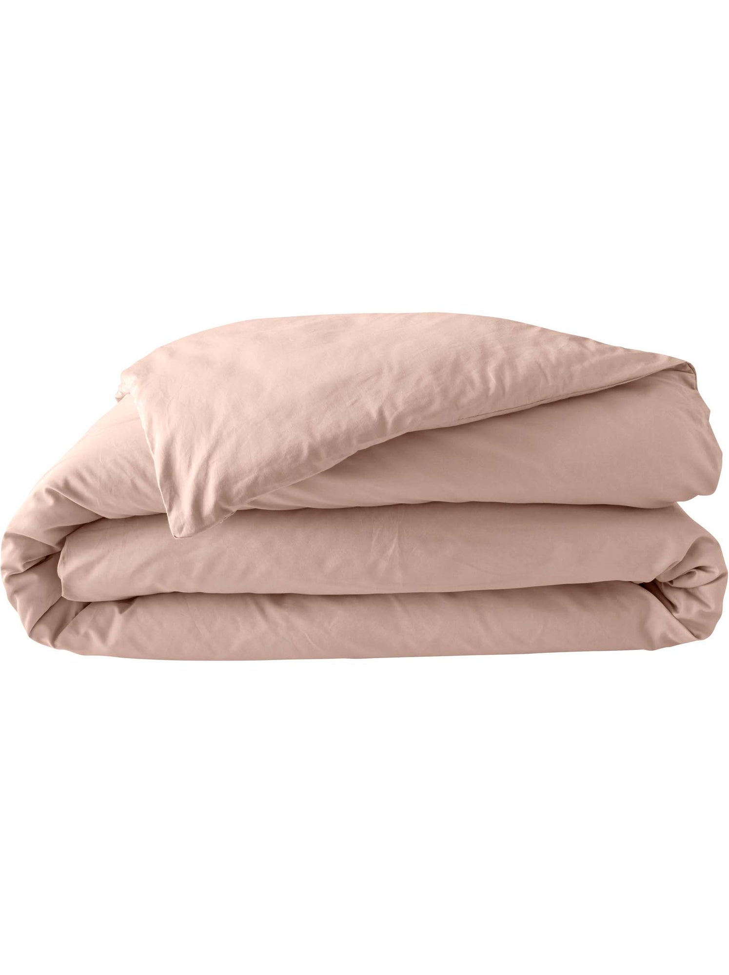 Housse de couette en percale de coton - douceur et élégance - Nude