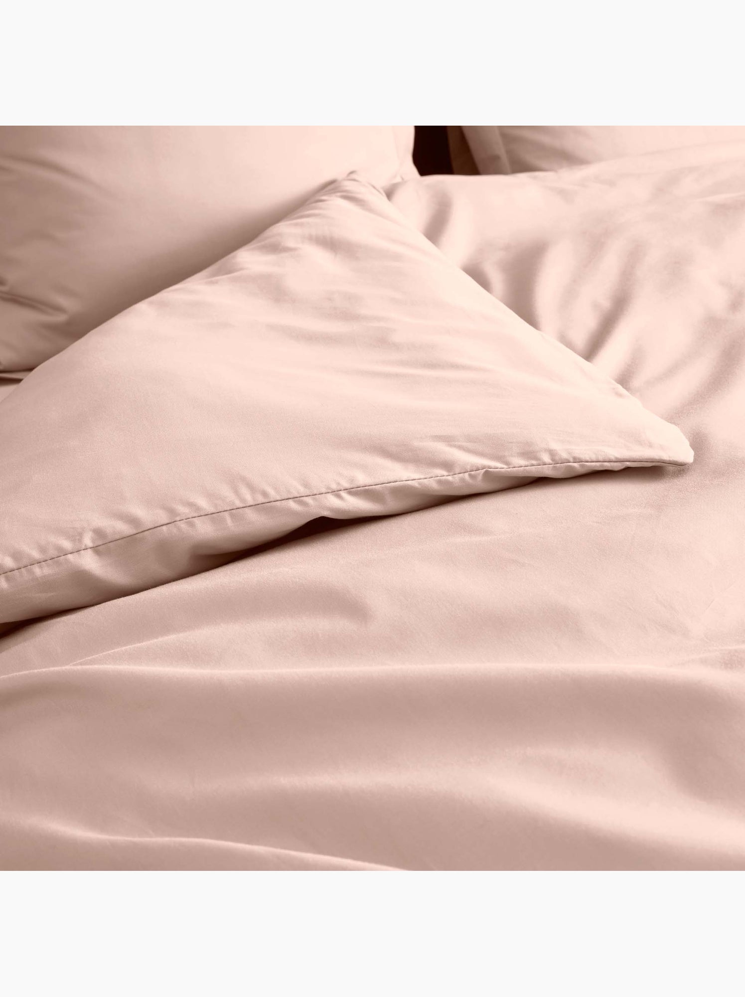 Housse de couette en percale de coton - douceur et élégance - Nude