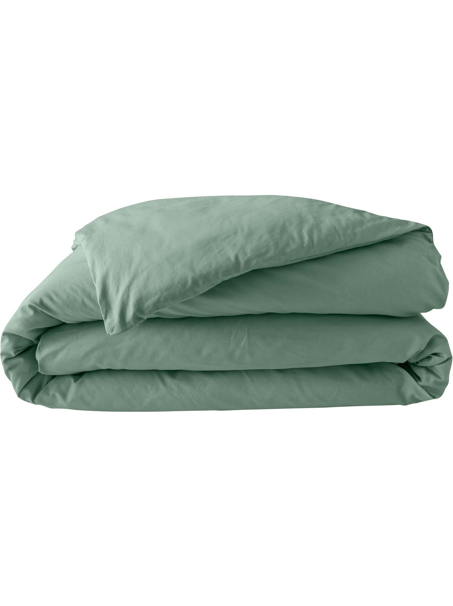 Housse de couette en percale de coton - douceur et élégance - Vert tilleul