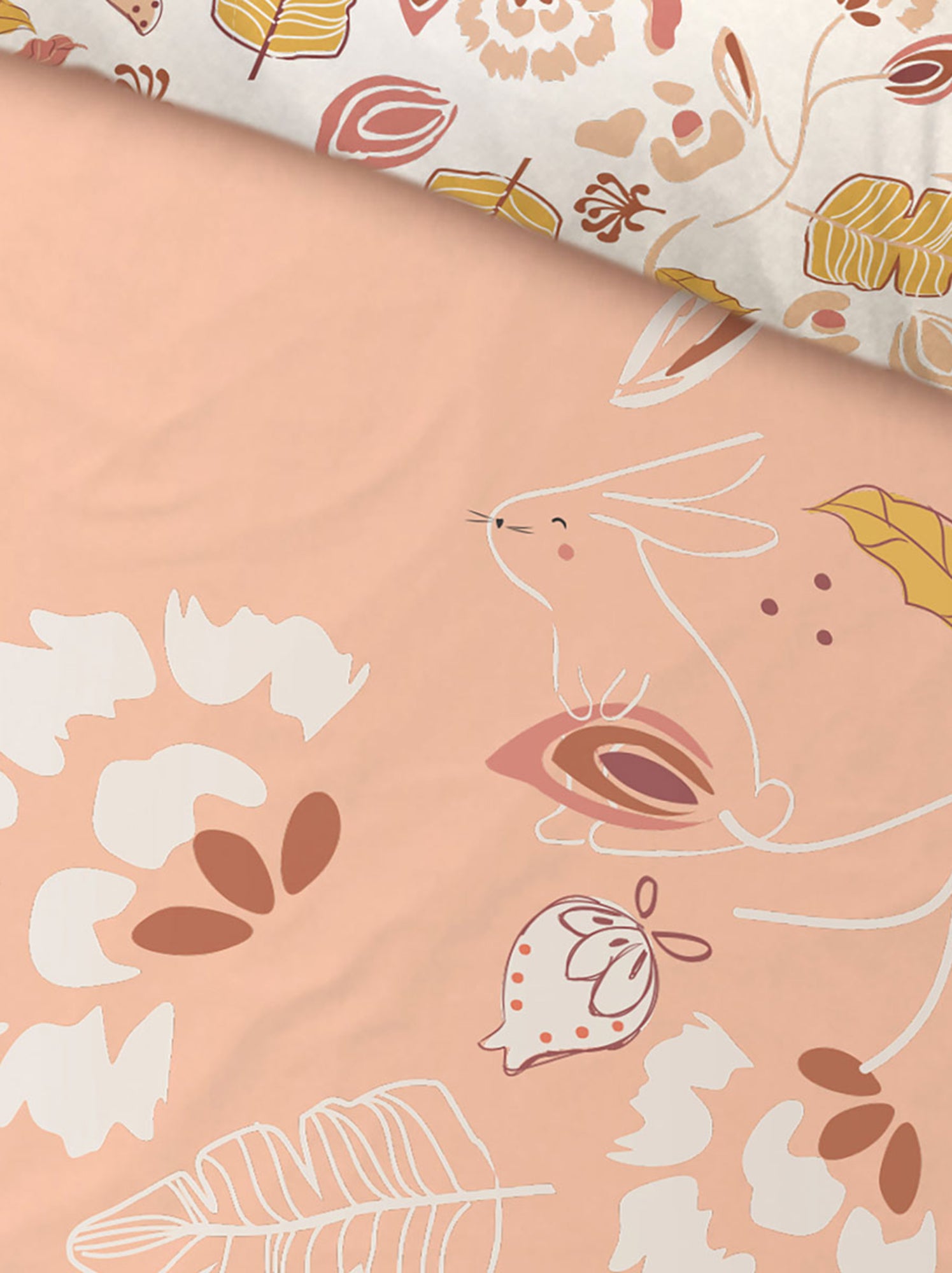 Housse de couette enfant + taie d'oreiller samba - Rose