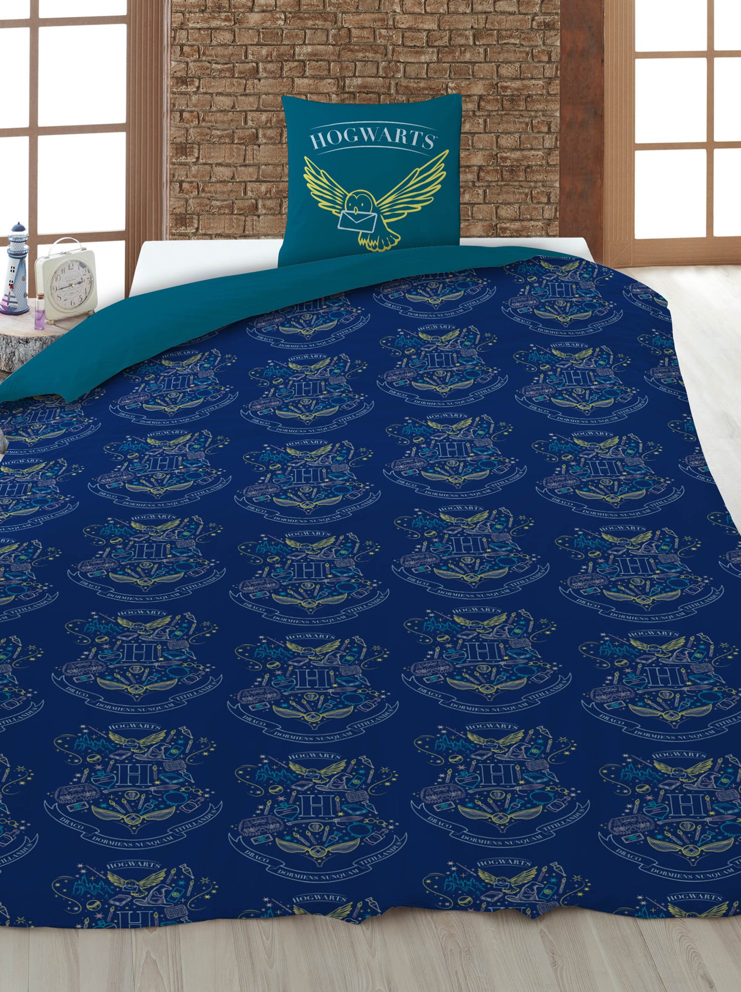 Housse de couette 'Harry potter' 140x200 cm - Bleu