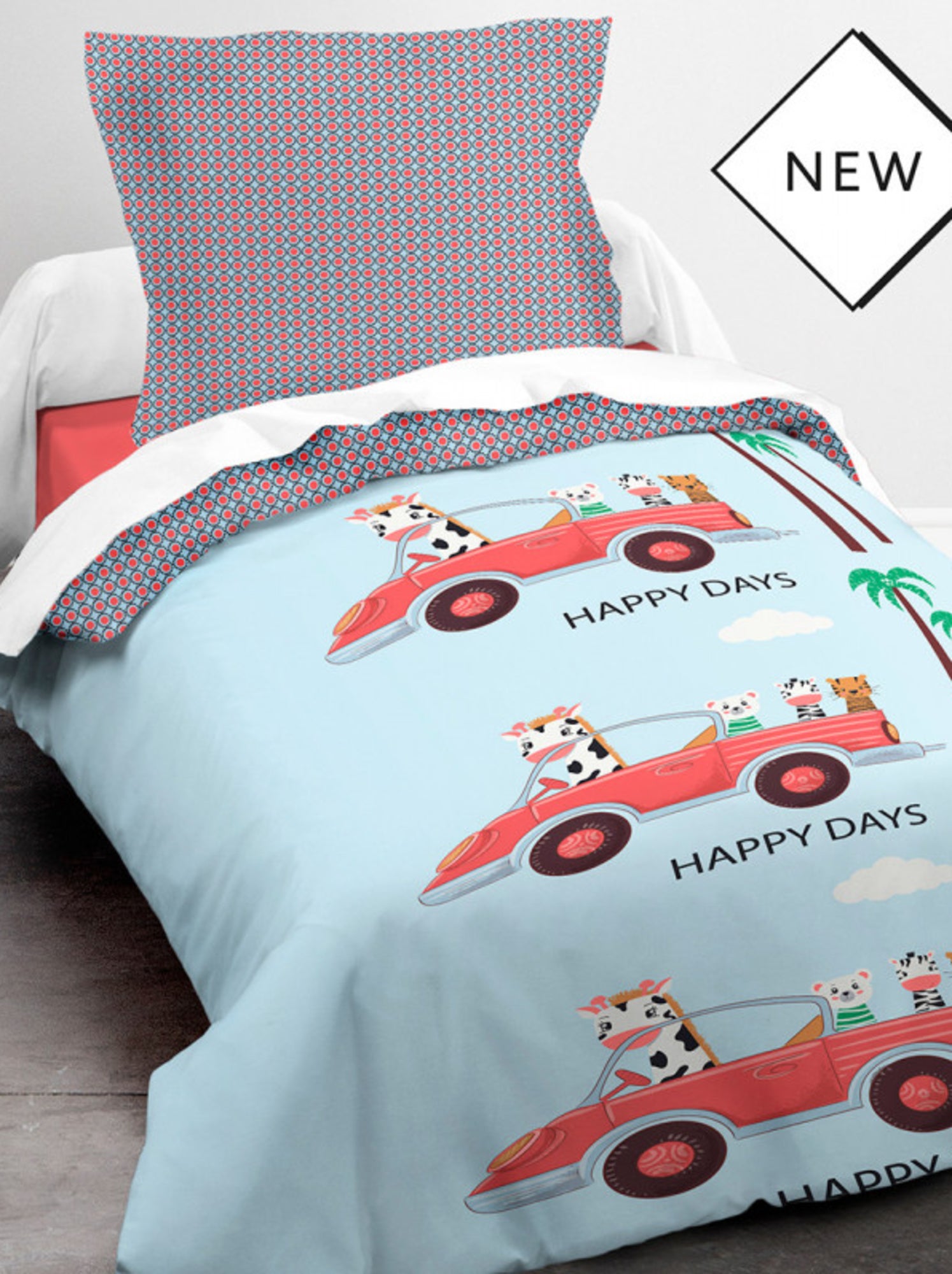 Housse de couette - Today - 100 % Coton 57 Fils/cm² - Bleu