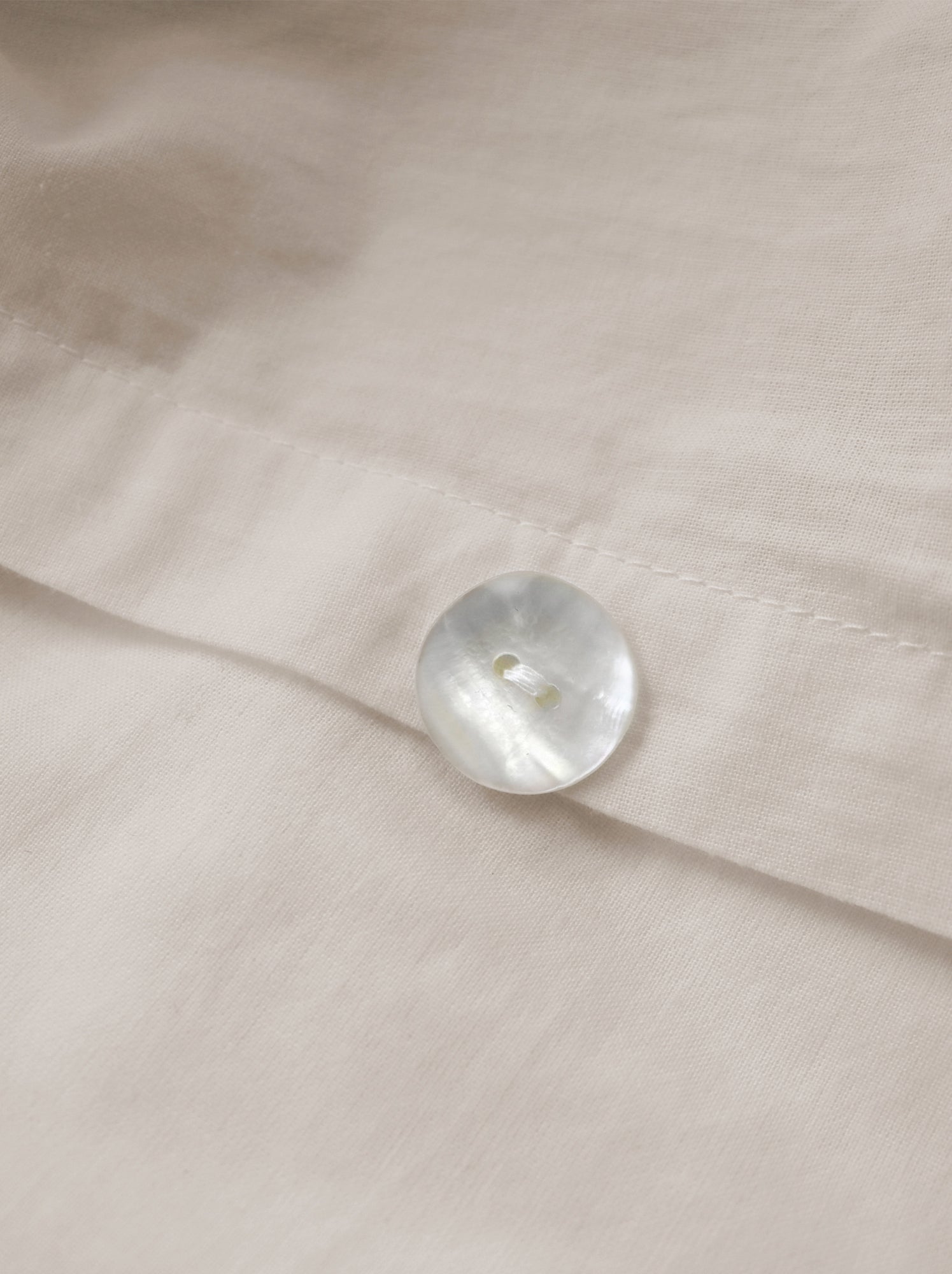 Housse de couette unie en coton, COTON LAVÉ - Beige