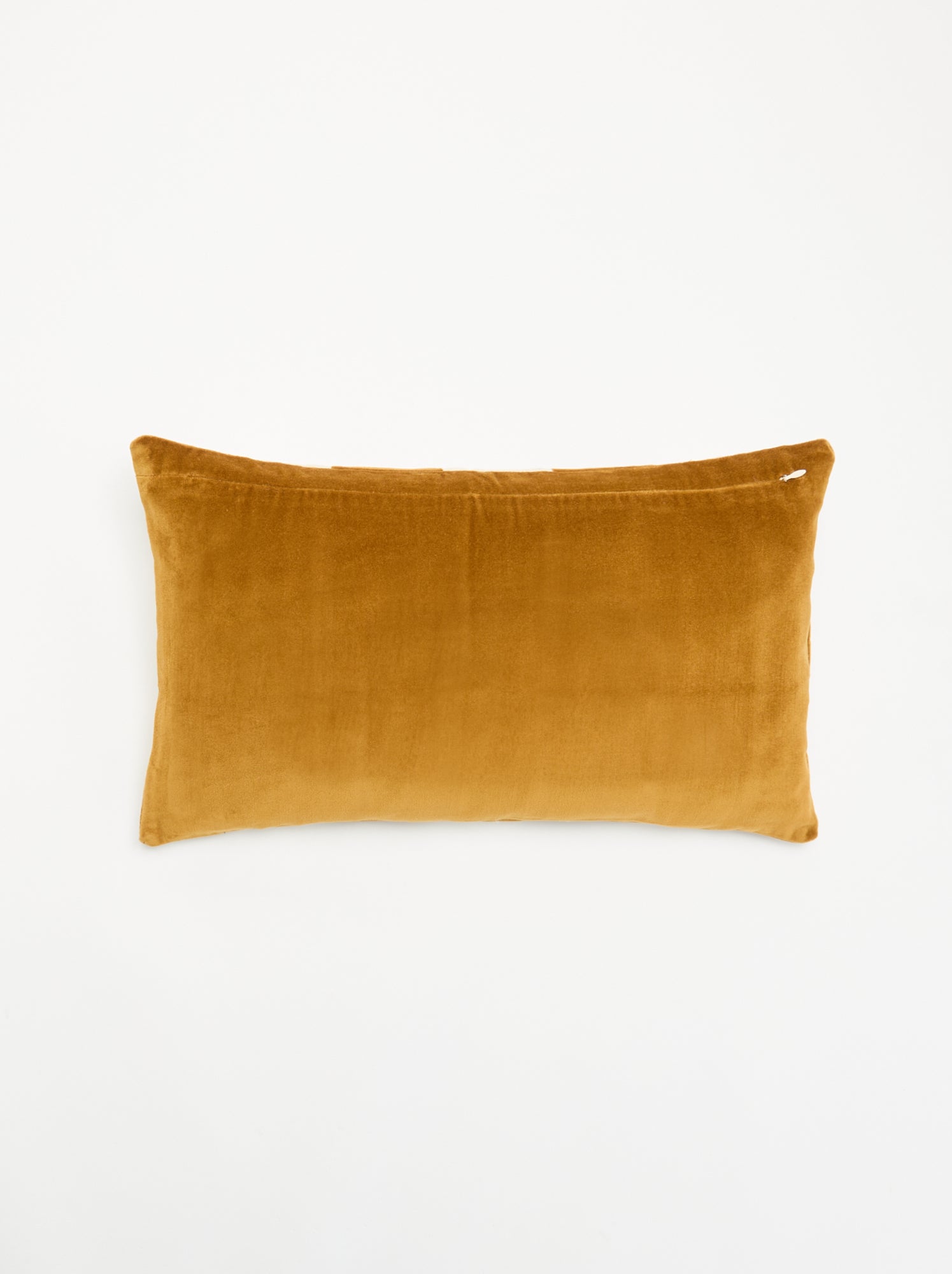 Housse de coussin bi-matière - Marron