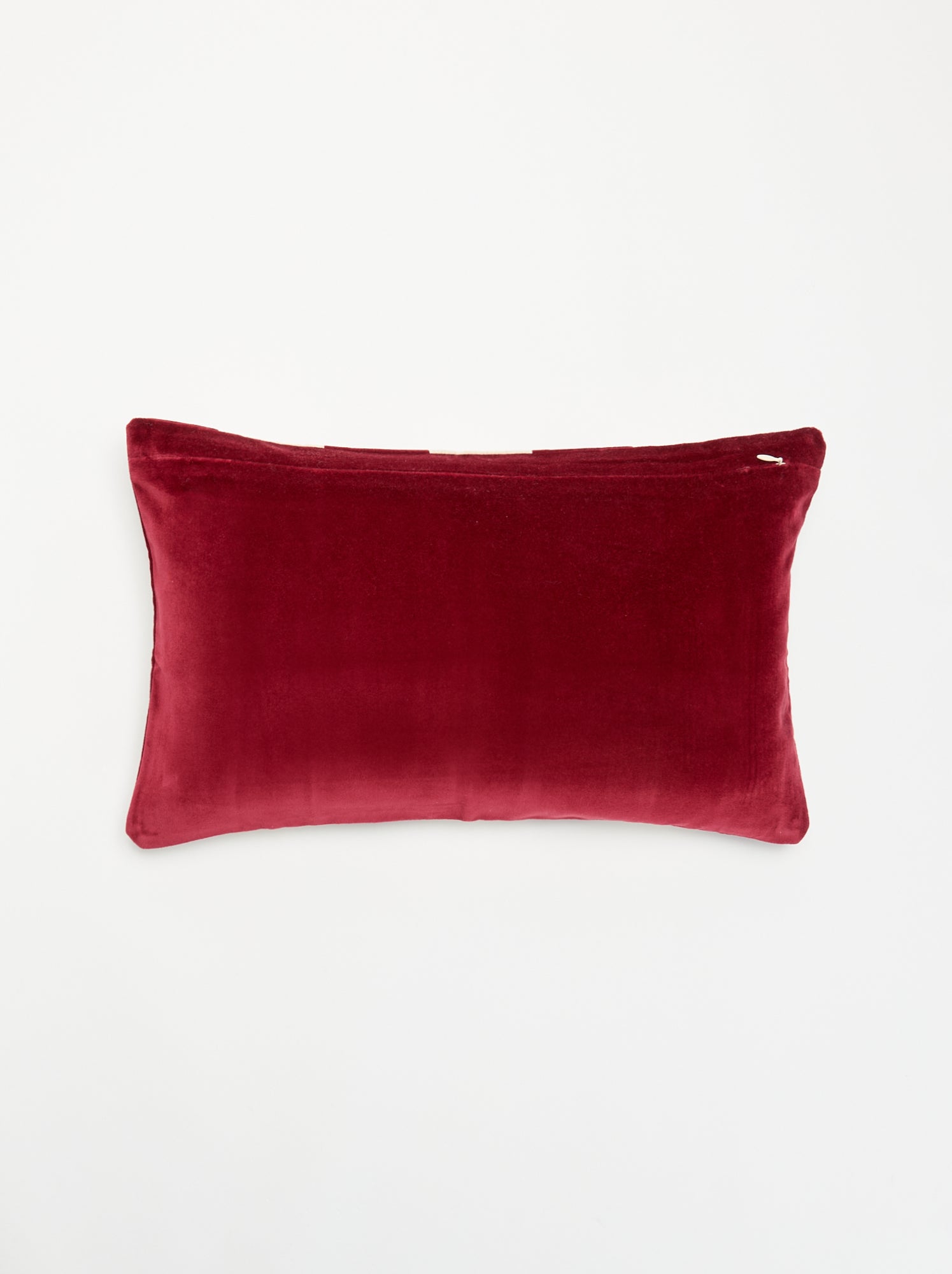 Housse de coussin bi-matière - Rouge