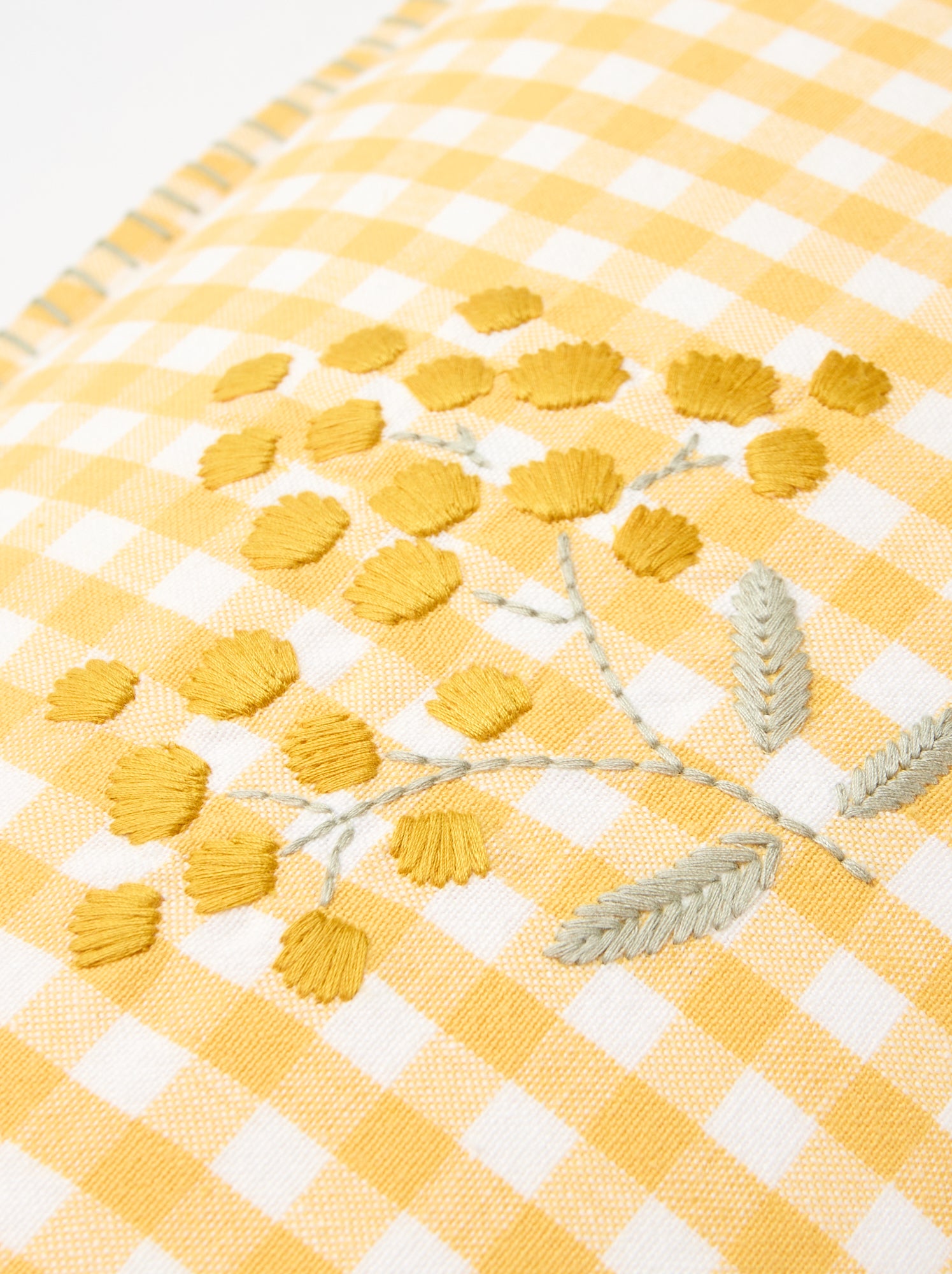 Housse de coussin brodée - KIABI Home - Jaune