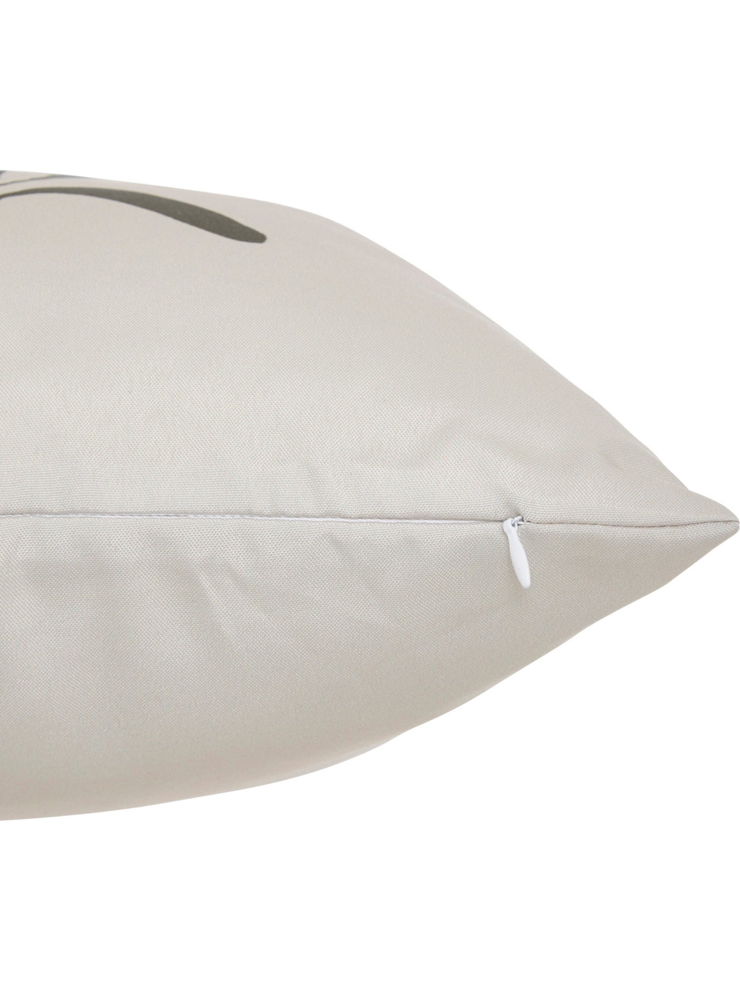 Housse de coussin d'extérieur motif feuille et vert tileo - Beige