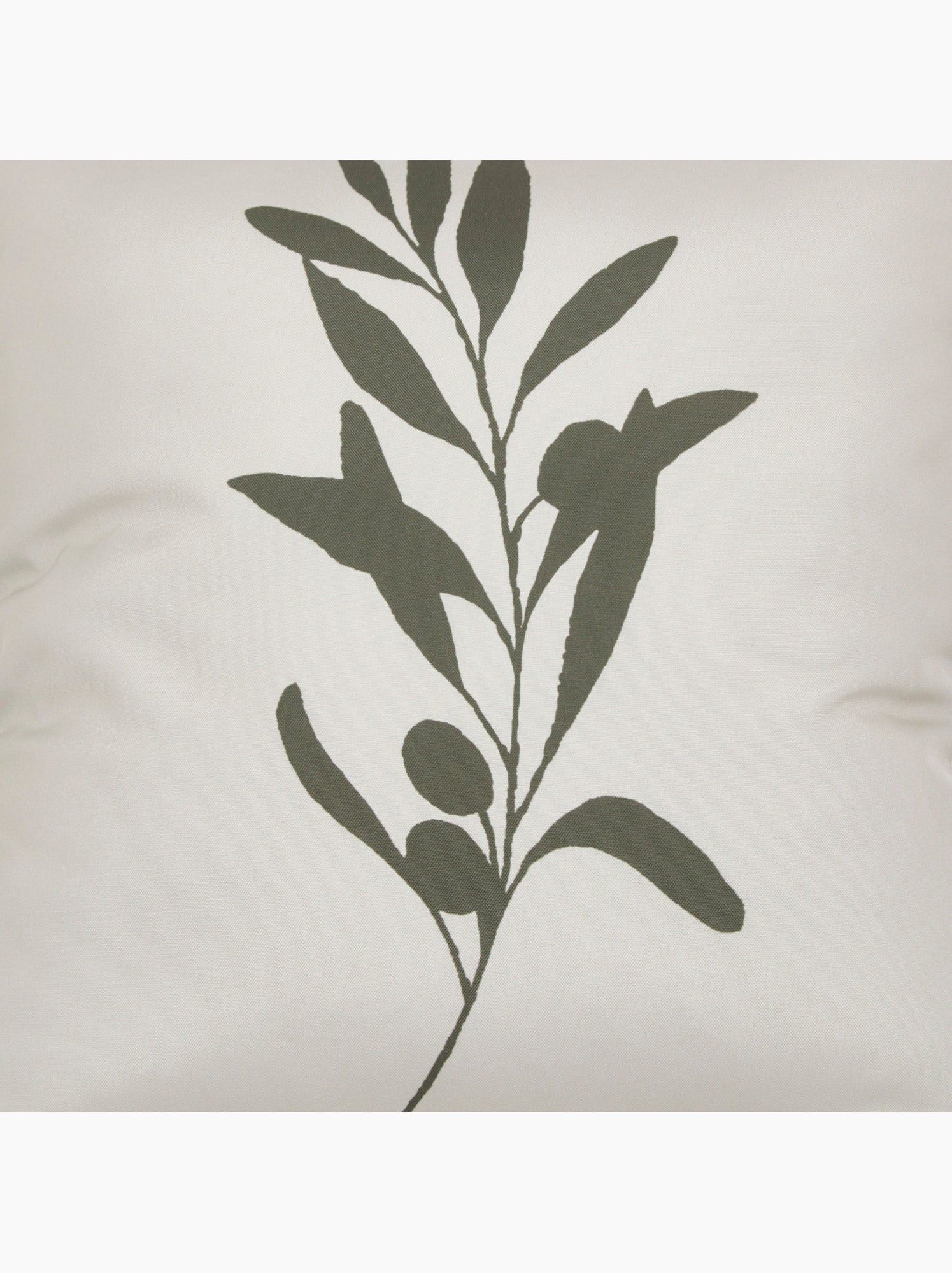 Housse de coussin d'extérieur motif feuille et vert tileo - Beige