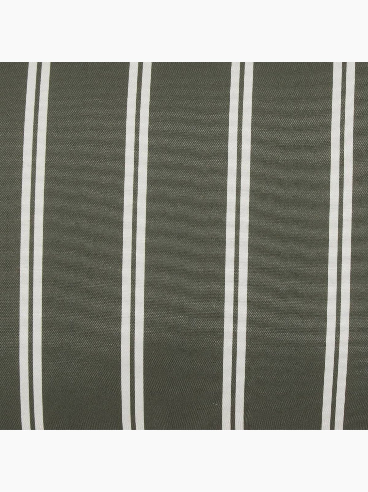 Housse de coussin d'extérieur rayée tileo - Vert foncé