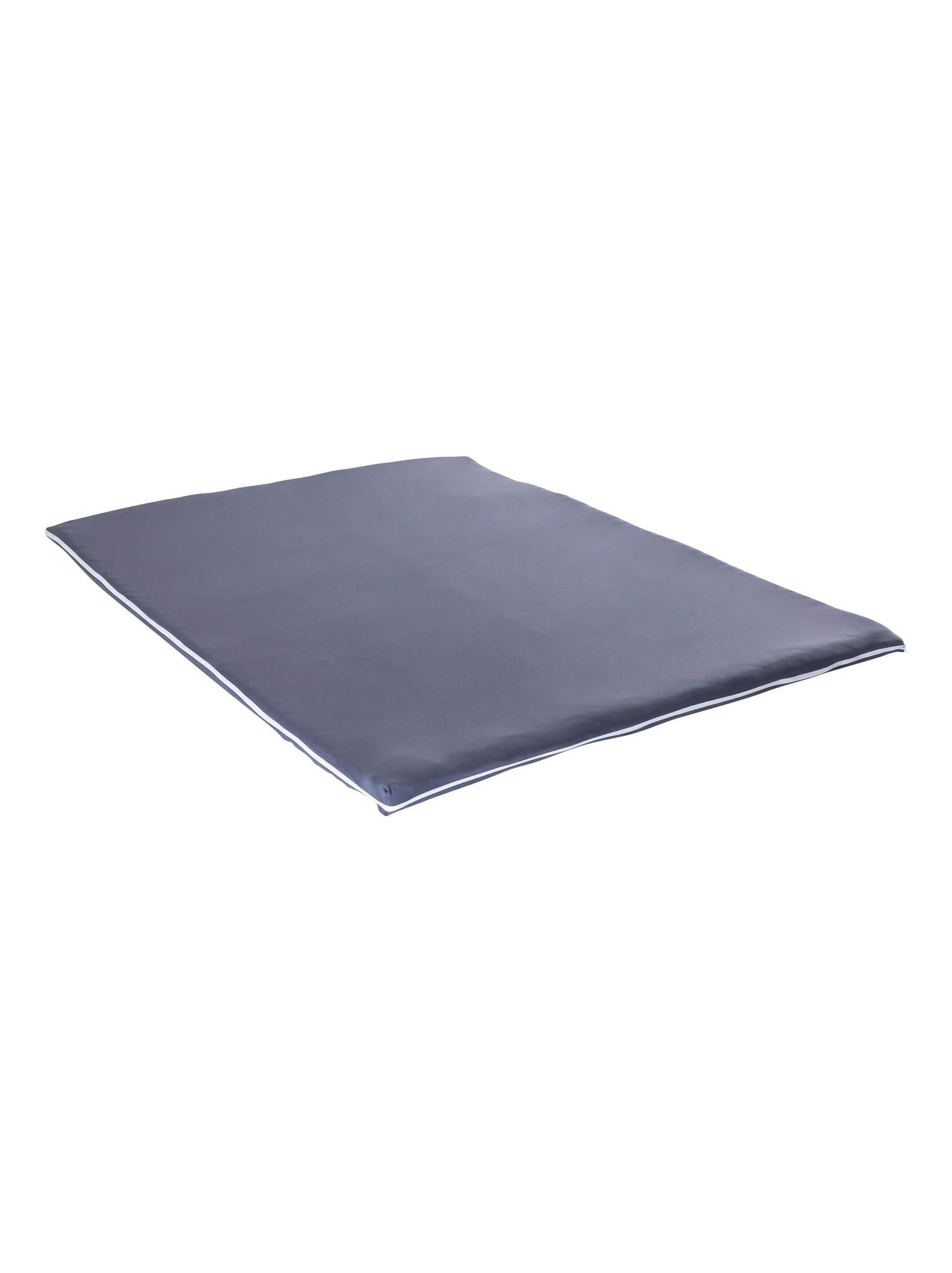 Housse surmatelas coton jersey extensible - terre de nuit - gris anthracite
