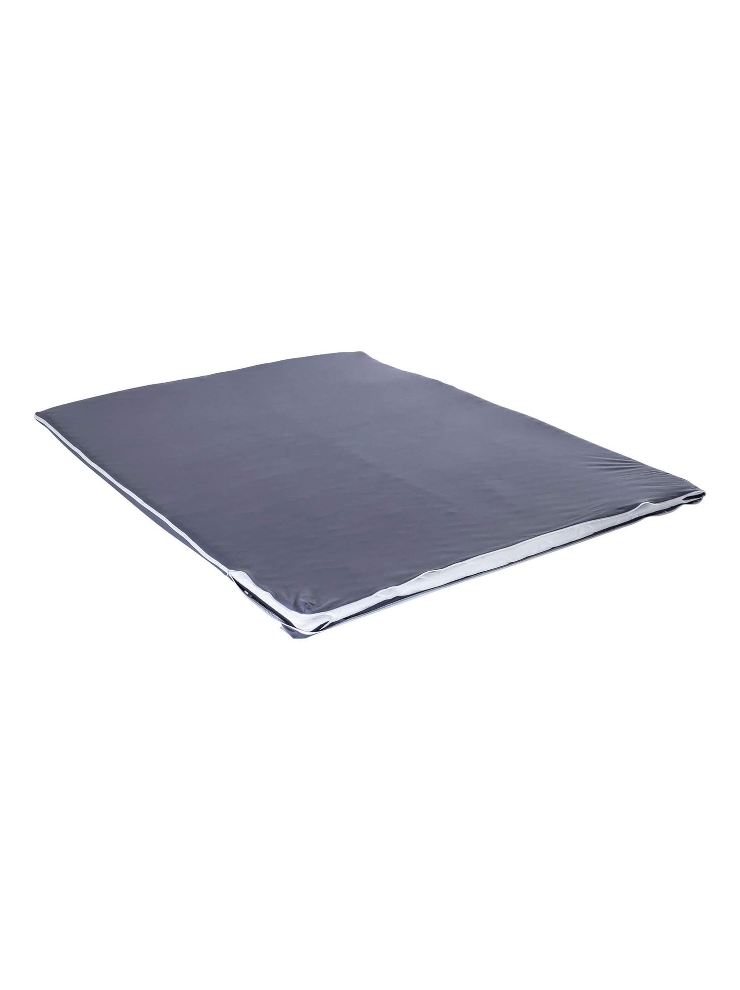 Housse surmatelas coton jersey extensible - terre de nuit - gris anthracite