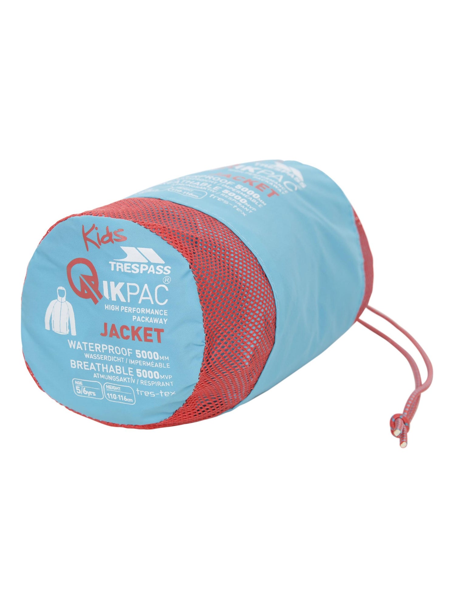 Intrusion Qikpac - Veste imperméable repliable unisexe - Bleu canard