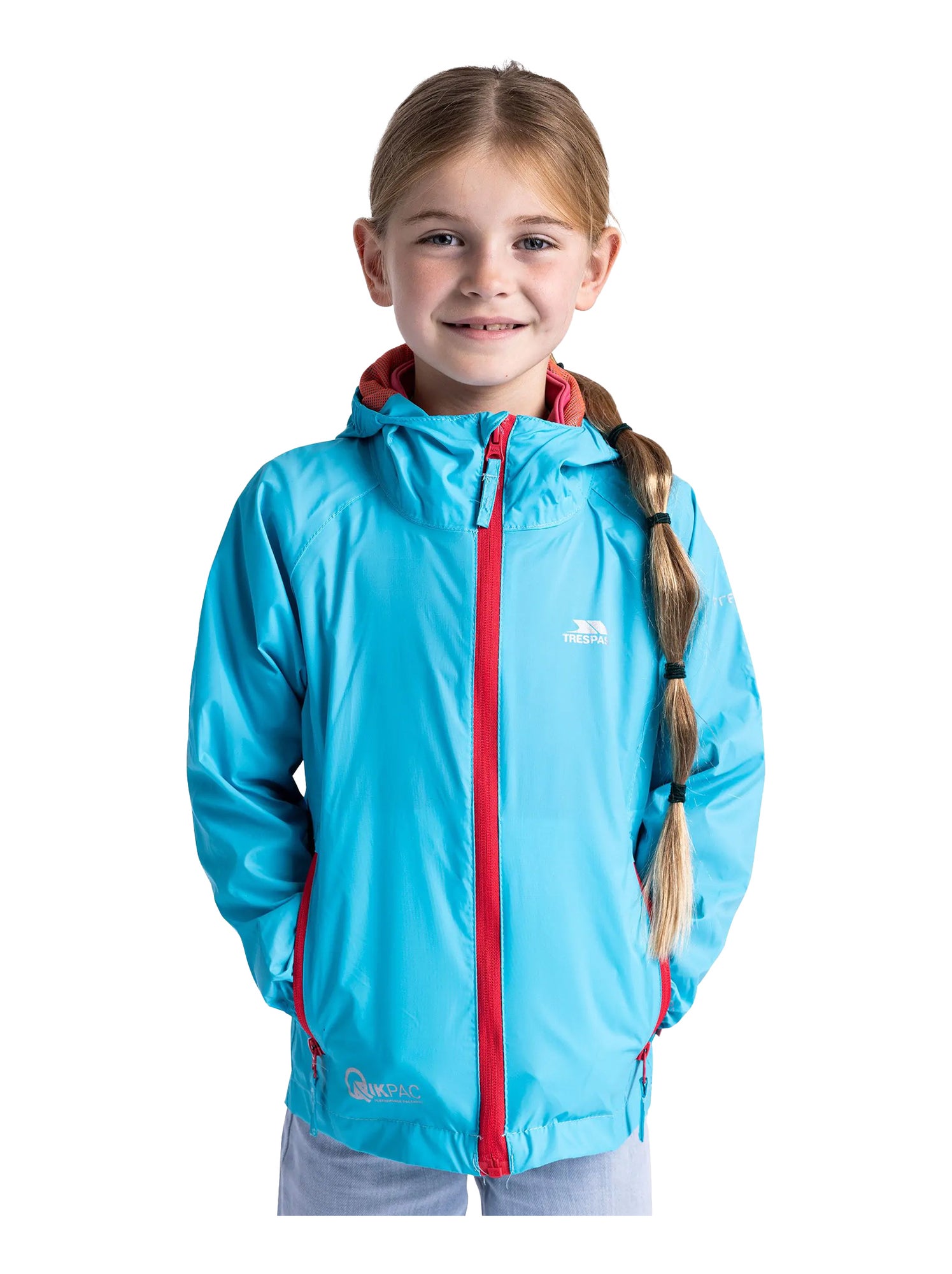 Intrusion Qikpac - Veste imperméable repliable unisexe - Bleu canard