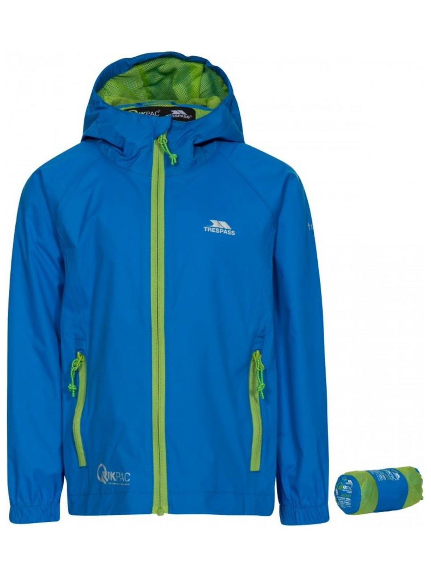 Intrusion Qikpac - Veste imperméable repliable unisexe - Bleu cobalt