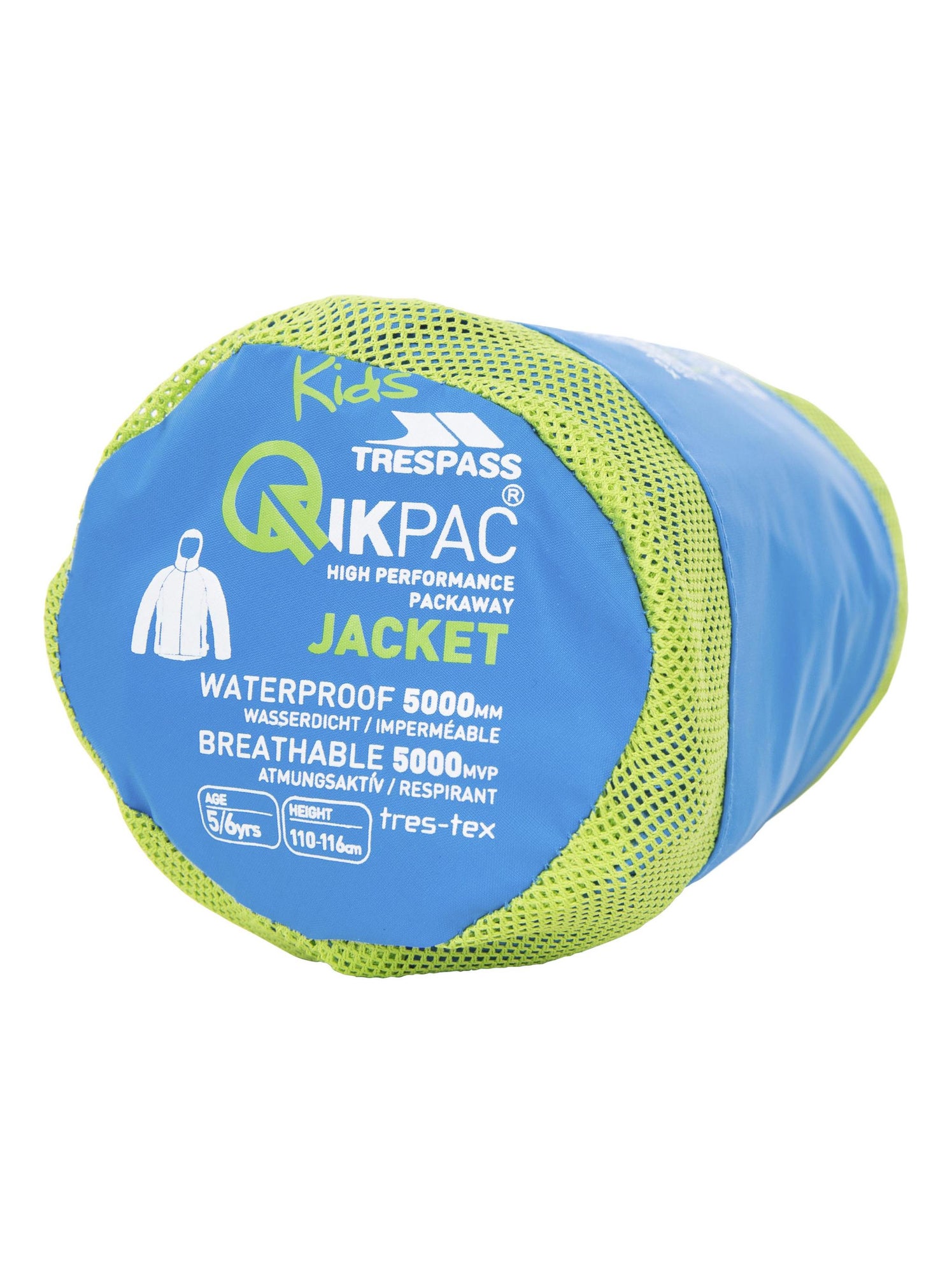 Intrusion Qikpac - Veste imperméable repliable unisexe - Bleu cobalt