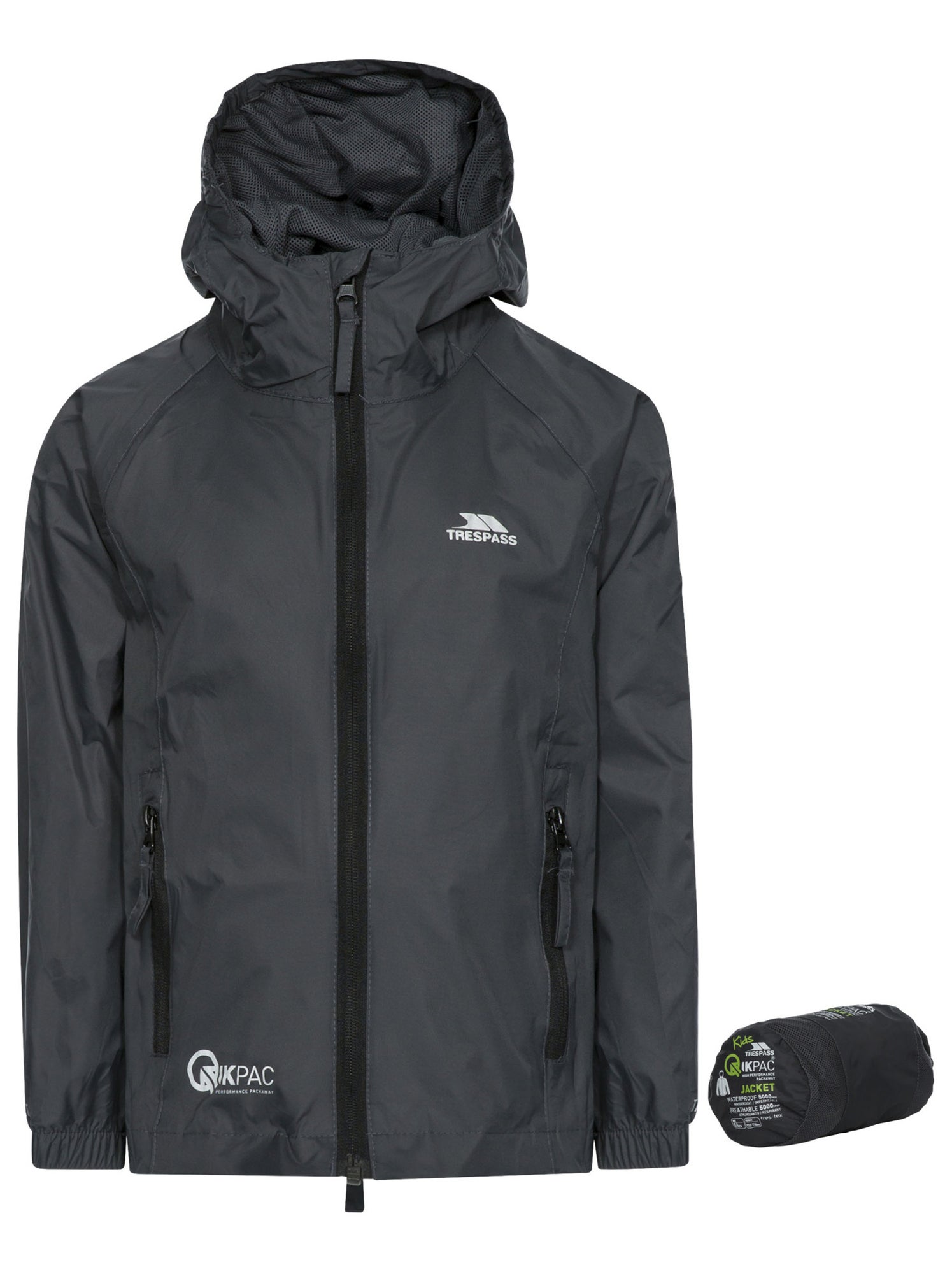 Intrusion Qikpac - Veste imperméable repliable unisexe - Gris