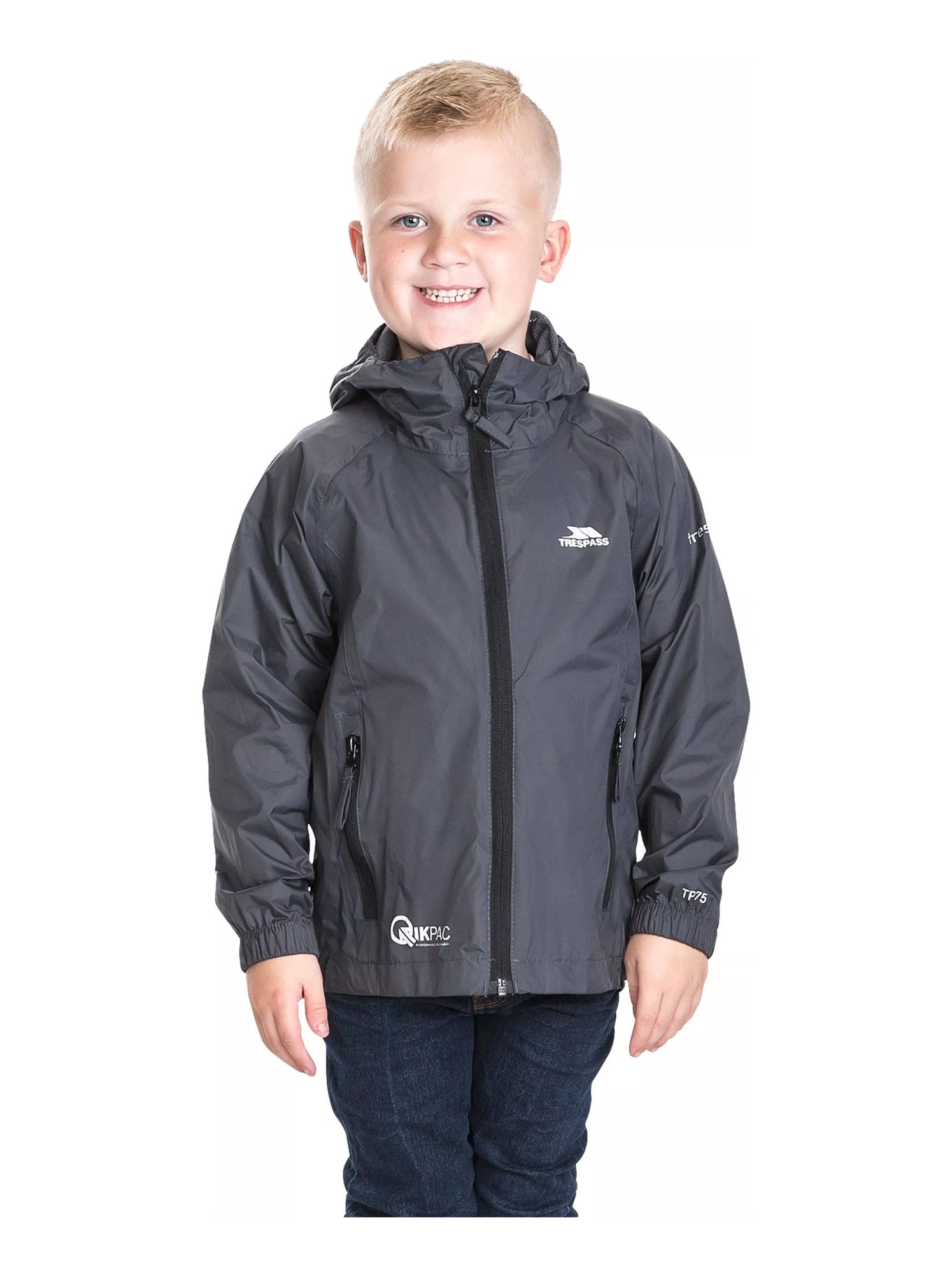 Intrusion Qikpac - Veste imperméable repliable unisexe - Gris