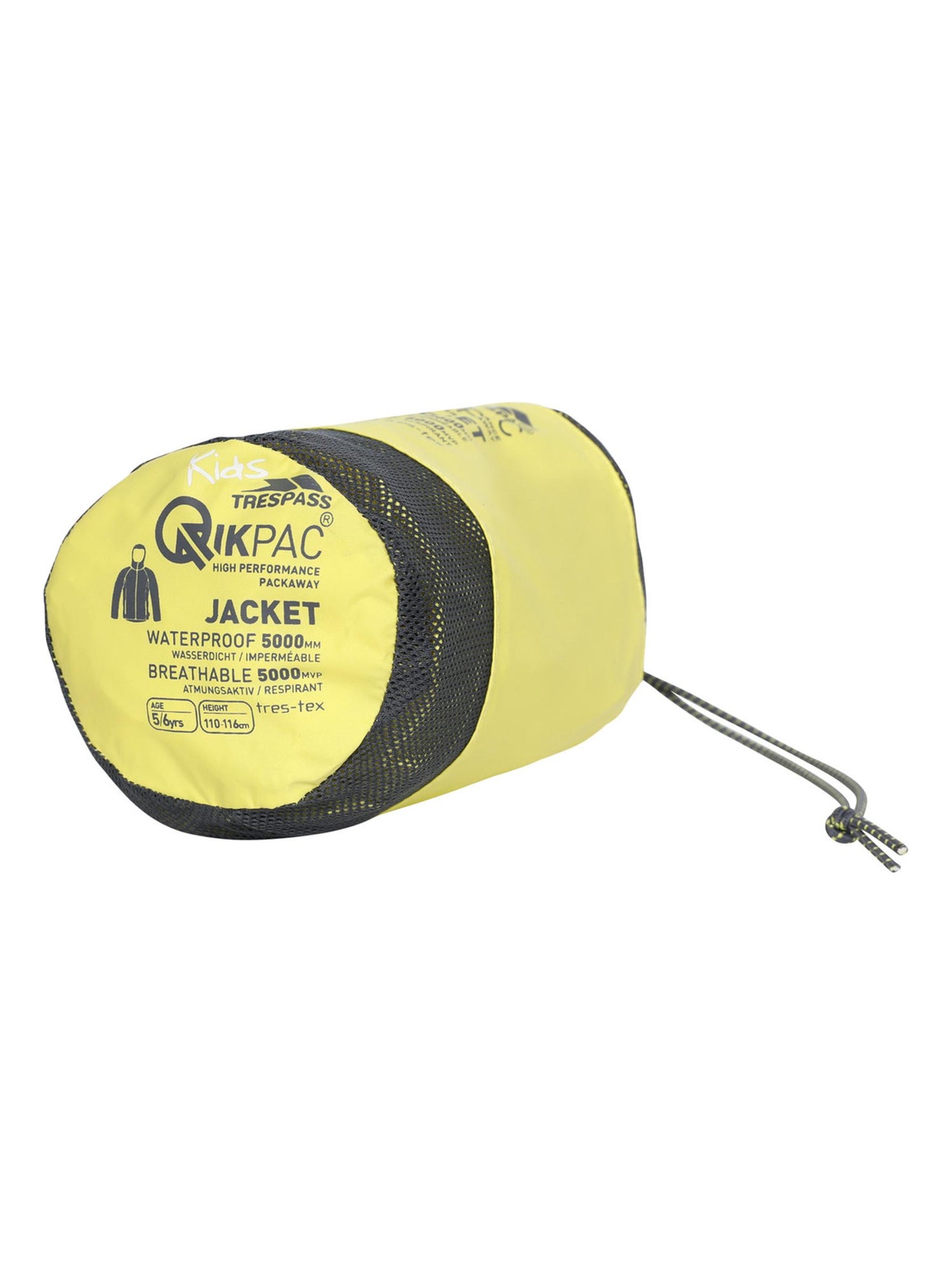 Intrusion Qikpac - Veste imperméable repliable unisexe - Jaune