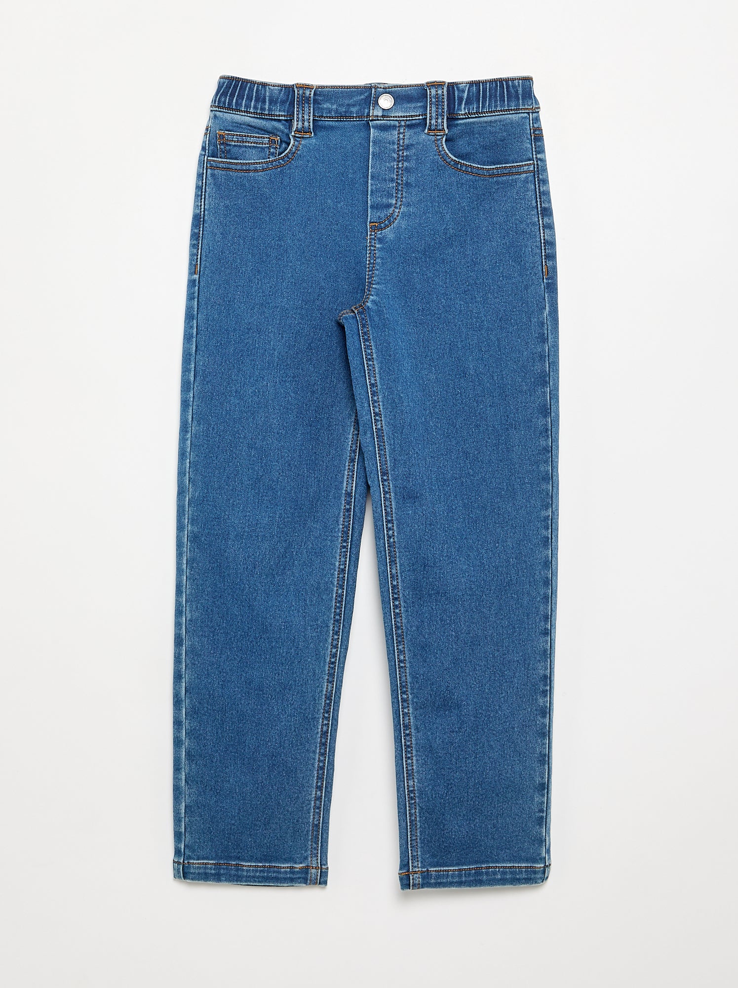 Jean avec ceinture ajustable - collection facile à enfiler - Bleu