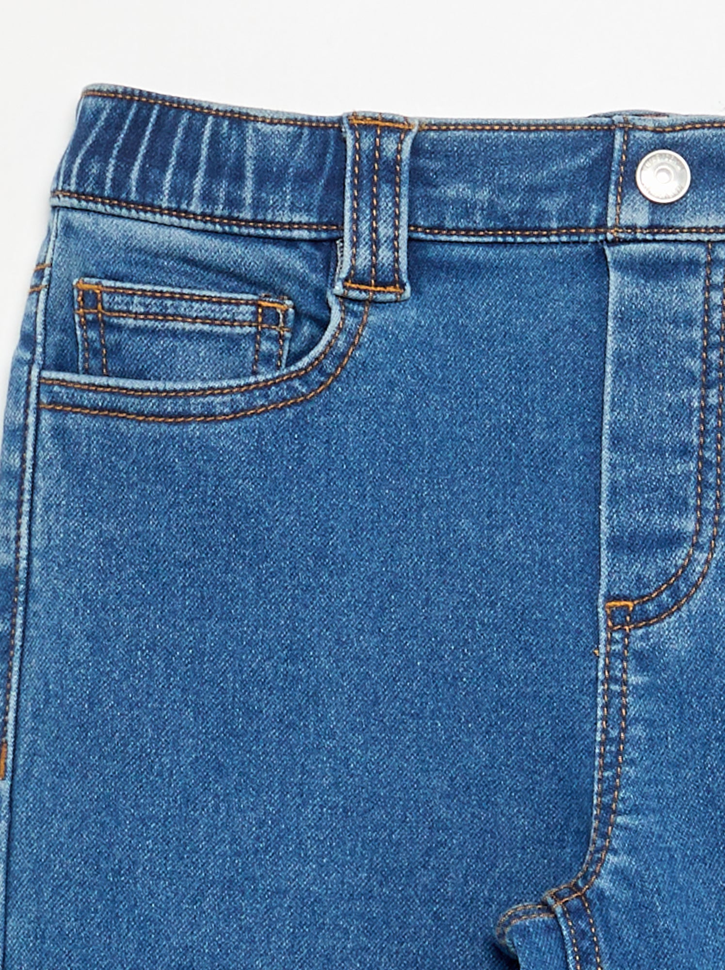 Jean avec ceinture ajustable - collection facile à enfiler - Bleu