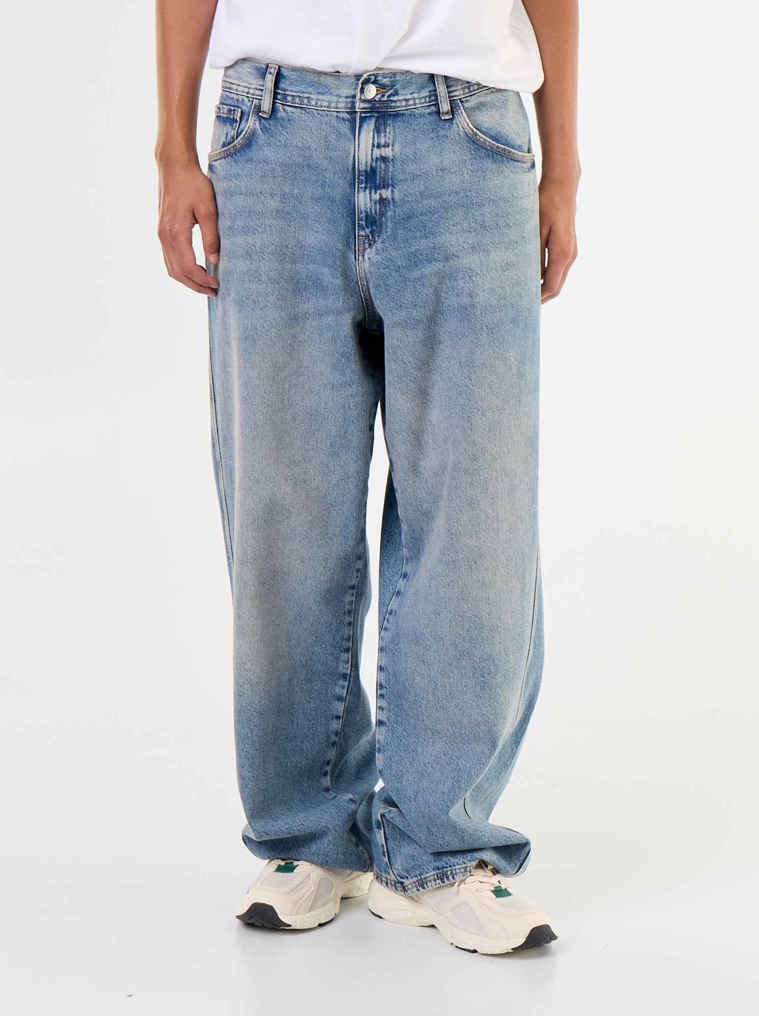 Jean baggy à 5 poches - Bleu