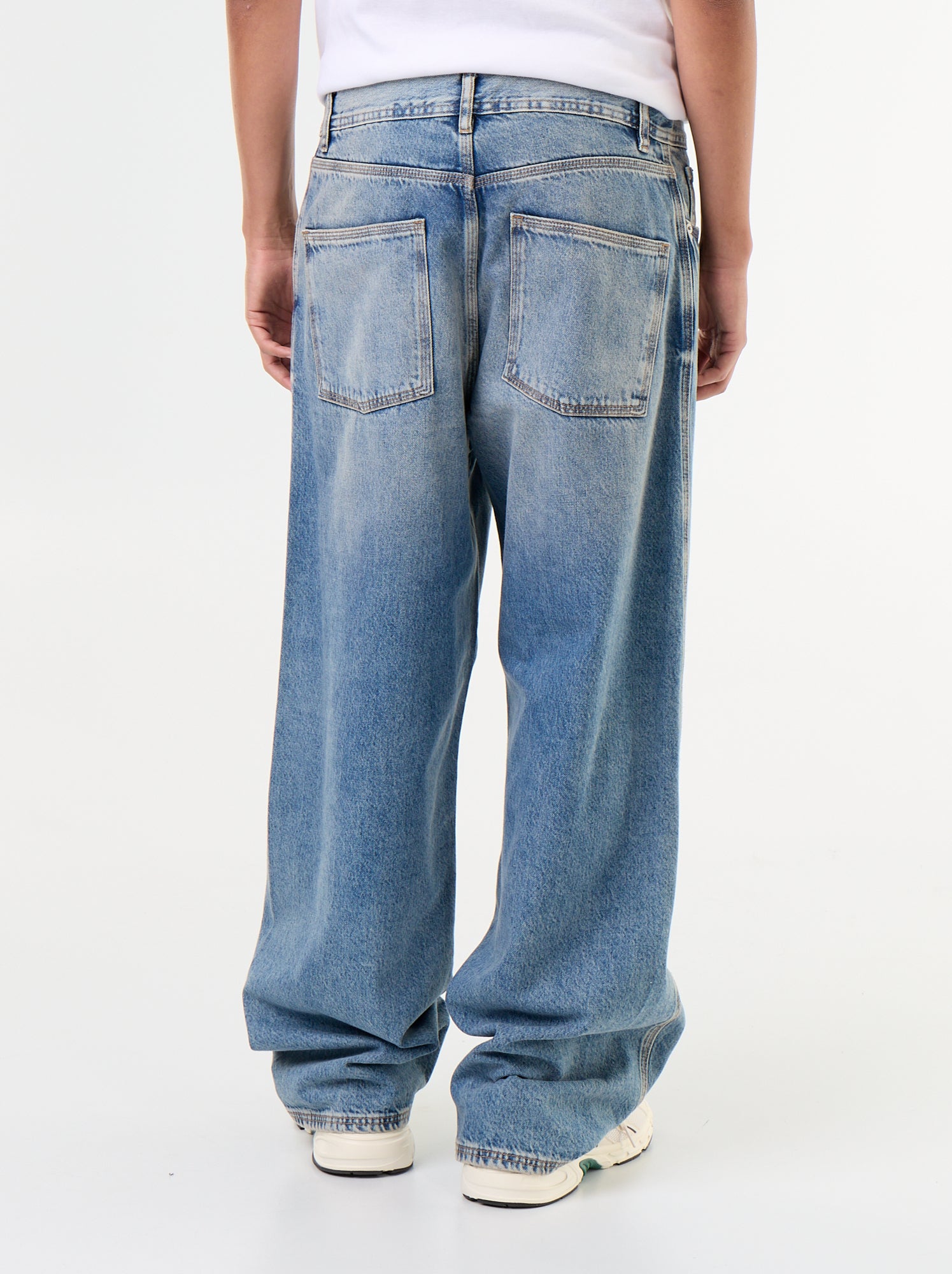 Jean baggy à 5 poches - Bleu