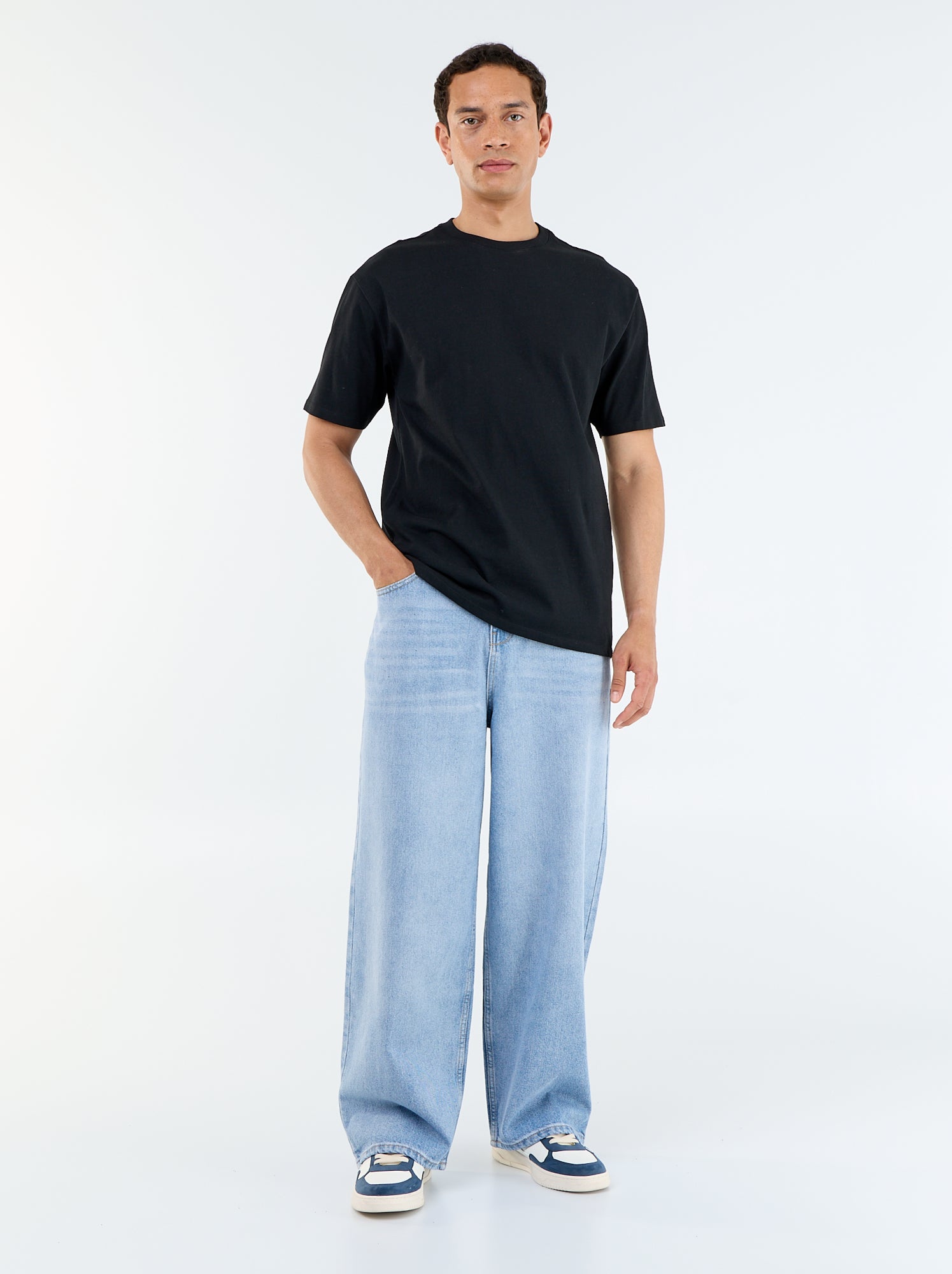 Jean baggy / coupe large - Bleu (FXC73_1)