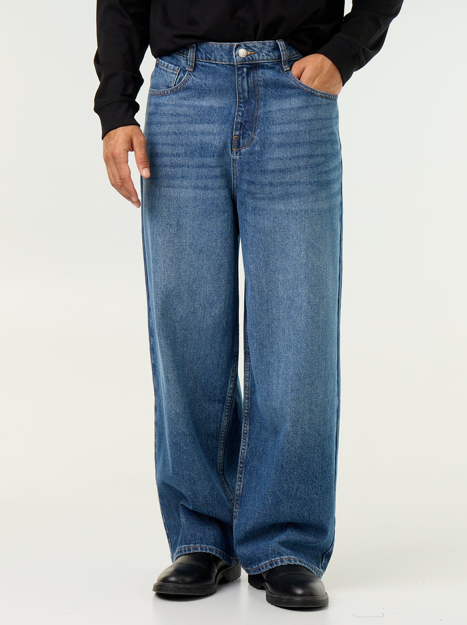 Jean baggy / coupe large - Bleu (FXC73_4)