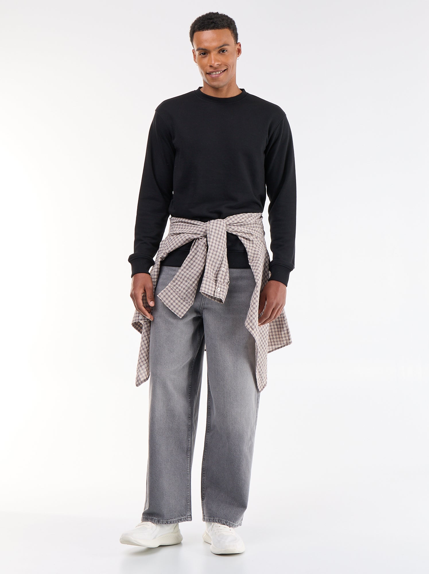 Jean baggy / coupe large - Gris (FXC73_2)