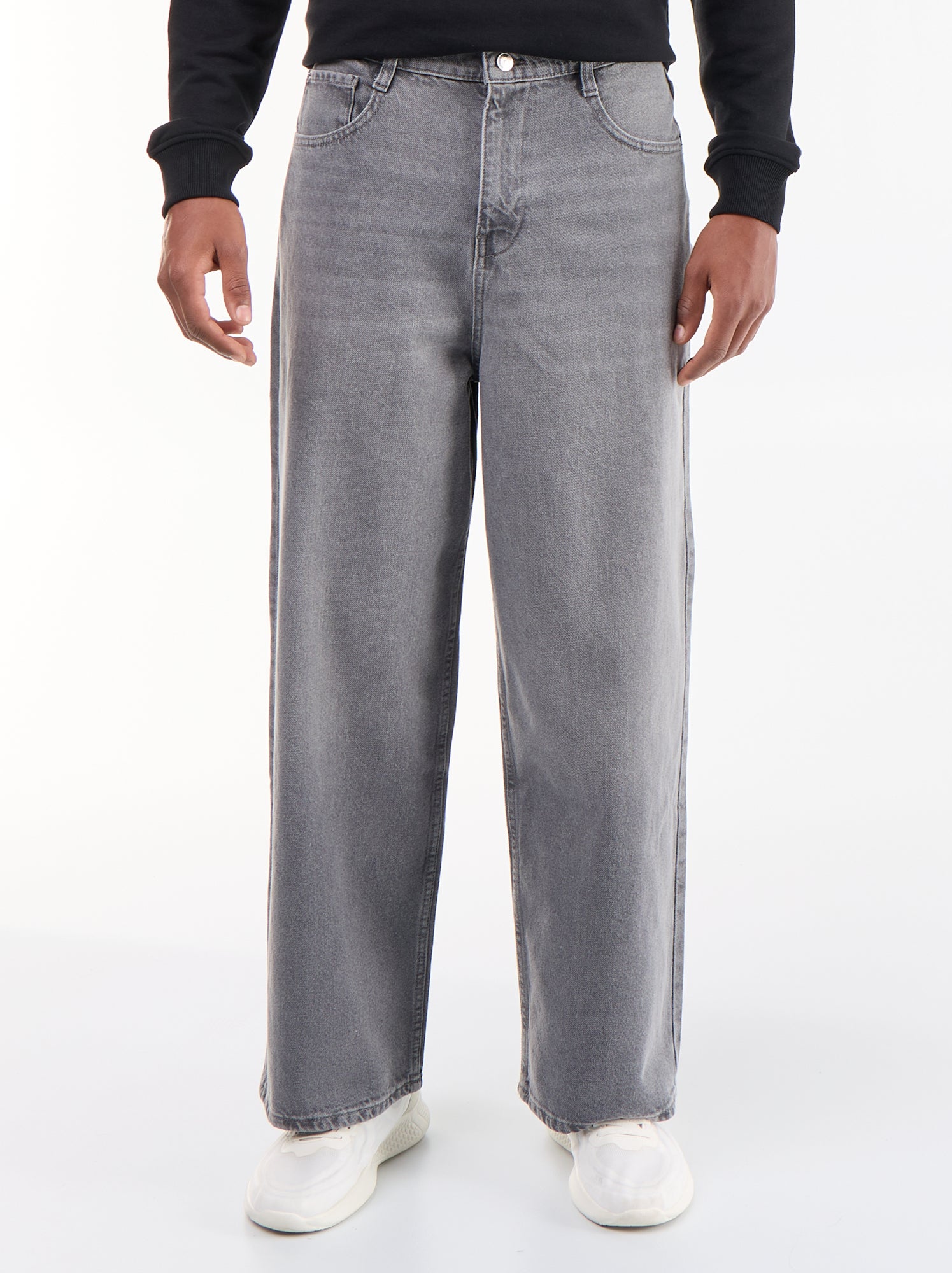 Jean baggy / coupe large - Gris (FXC73_2)