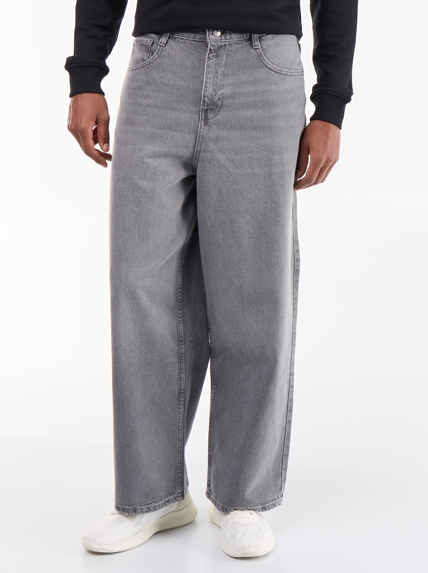 Jean baggy / coupe large - Gris (FXC73_2)