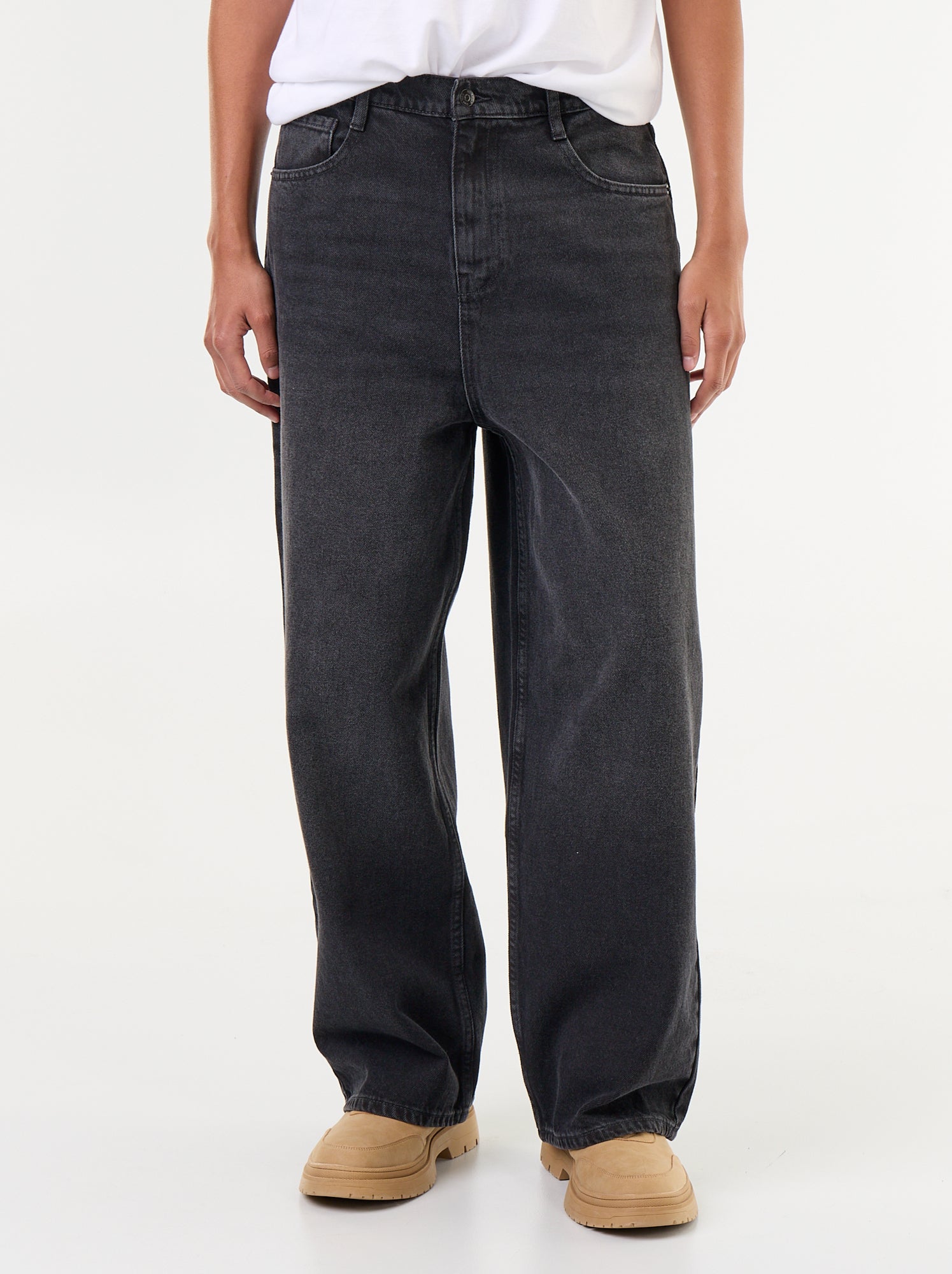 Jean baggy / coupe large - Gris (FXC73_3)